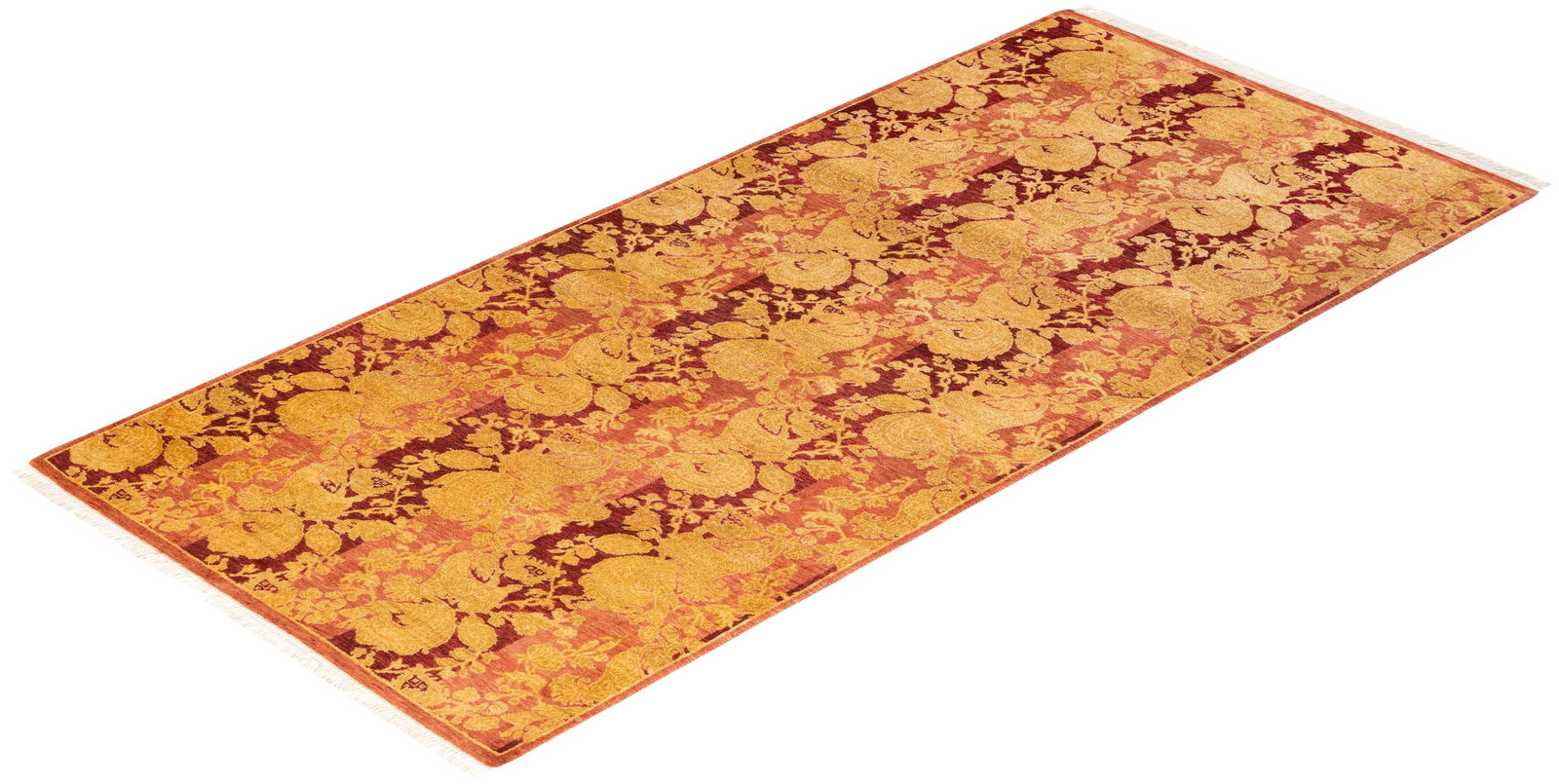 Mogul, One-of-a-Kind Hand-Knotted Runner Rug - Pink, 2' 8" x 5' 9" - 8