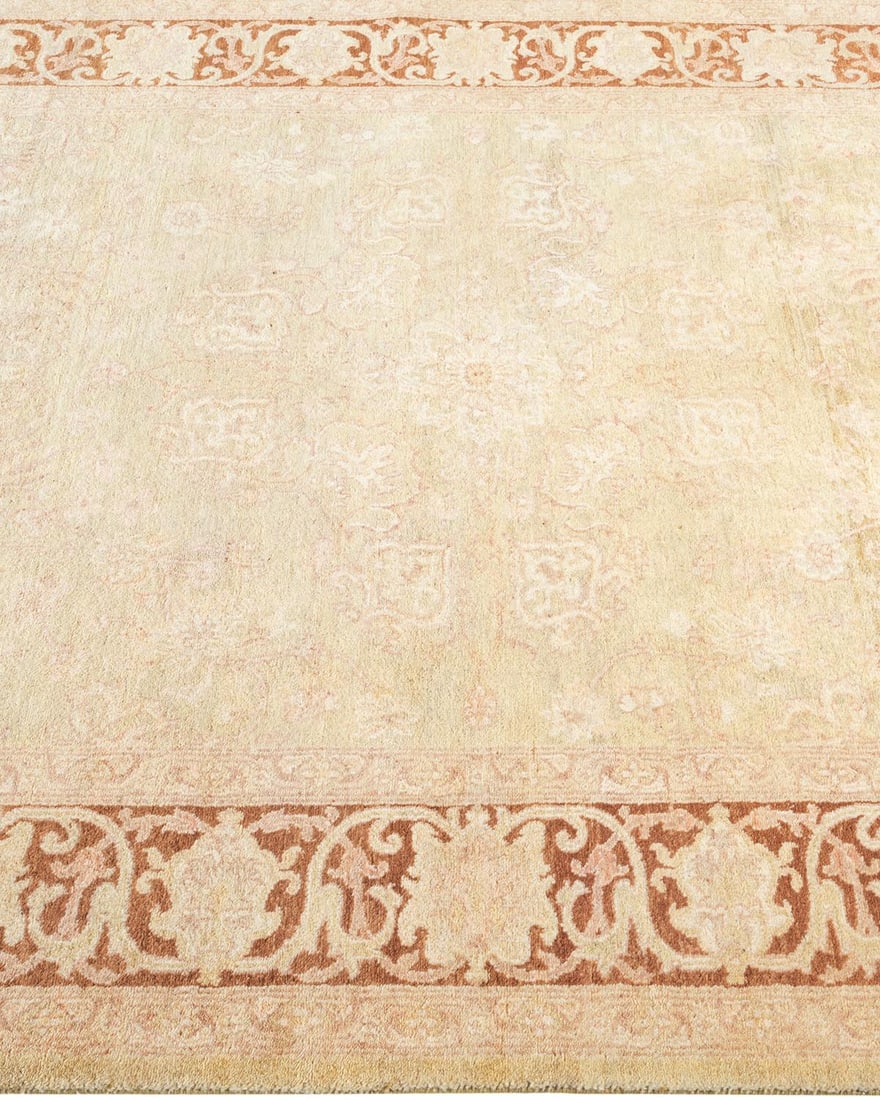 Mogul, One-of-a-Kind Hand-Knotted Area Rug - Light Gray, 4' 2" x 6' 3" - 4