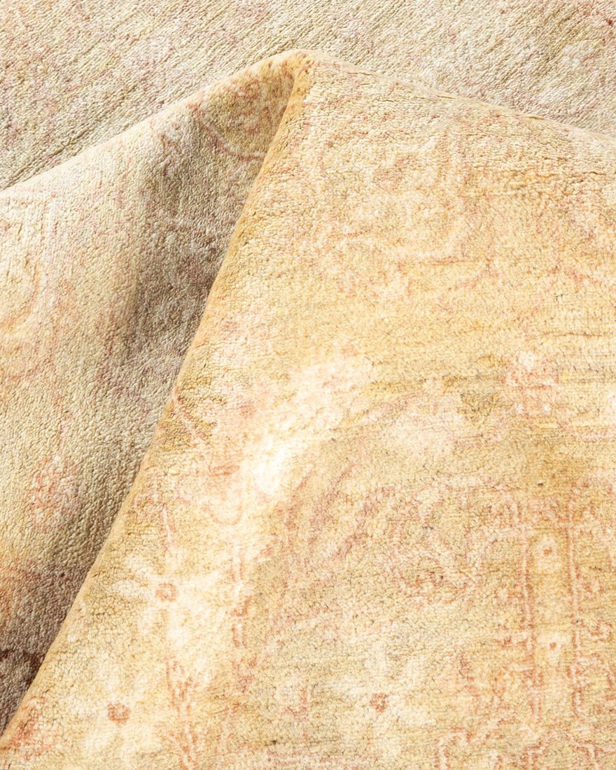 Mogul, One-of-a-Kind Hand-Knotted Area Rug - Light Gray, 4' 2" x 6' 3" - 7