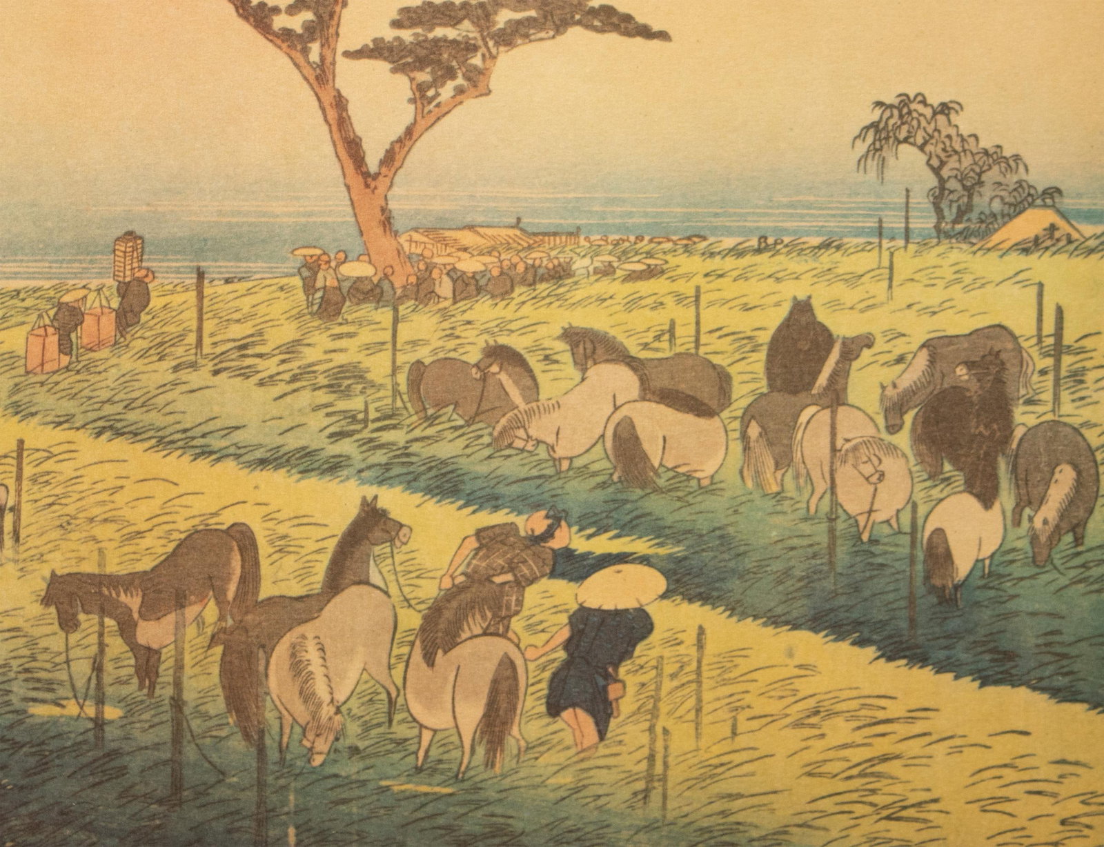 1960 After Hiroshige "The 53 Stations of Tokaido Road: 39th Station" French Ukiyo-E Print - 7