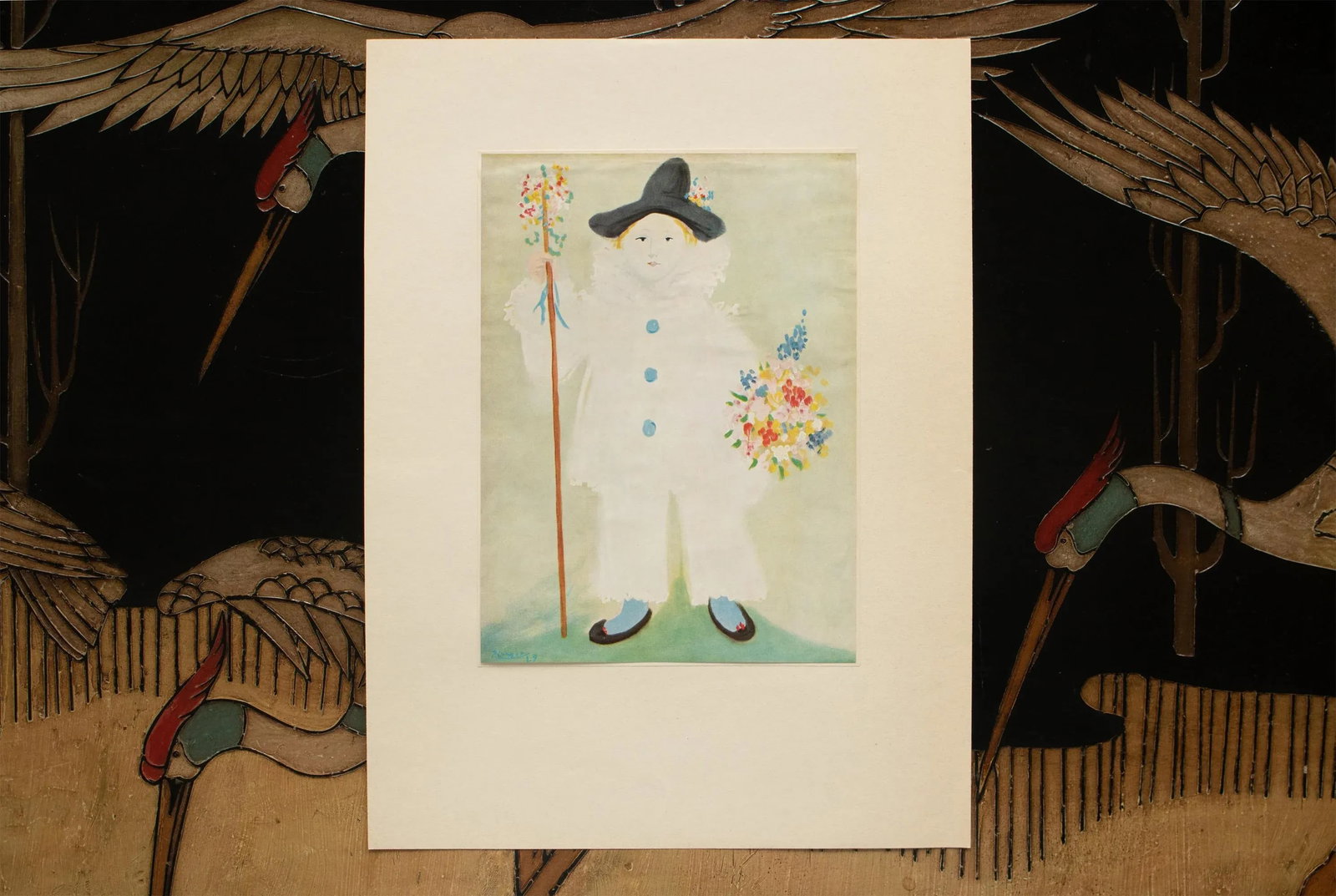 1960s After Pablo Picasso "Paul as Pierrot", Period Cubist Full-Color Print - 4