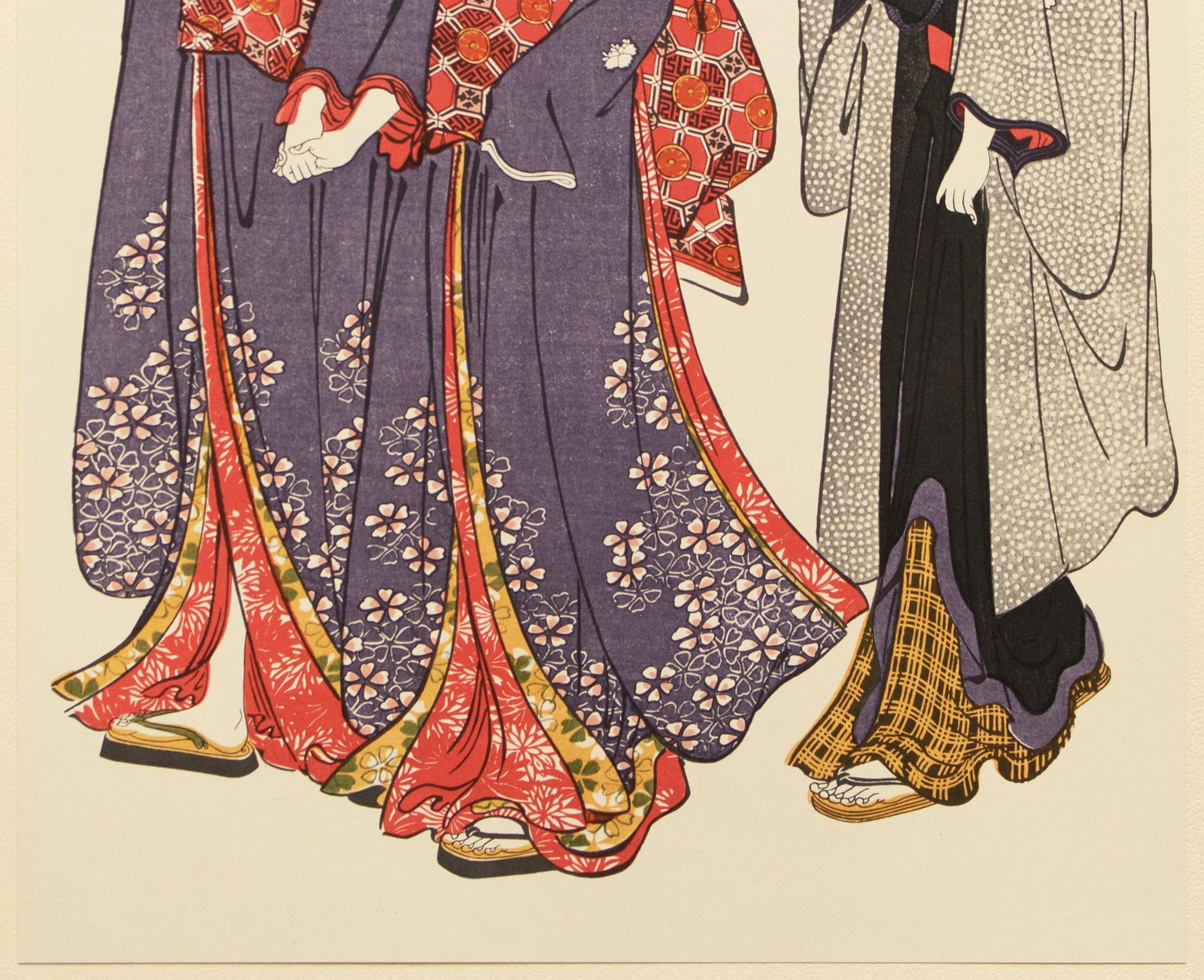 1964 After Kiyonaga "Contemporary Beauties of the Gay Quarters - Tachibana Street", Full-Color Print - 5