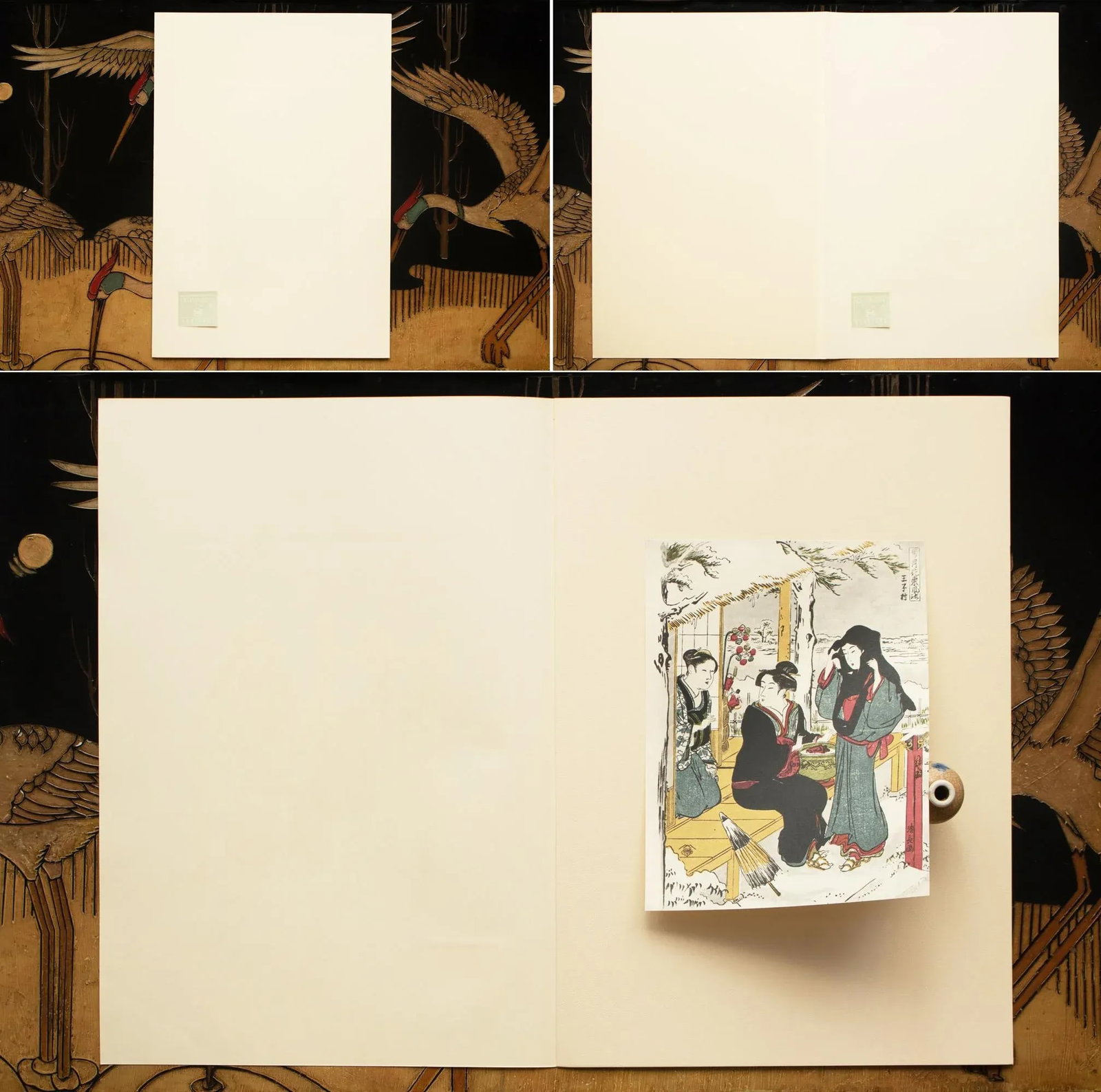 1964 After Kiyonaga "Yuki. Snow", Full-Color Print From Japan - 2