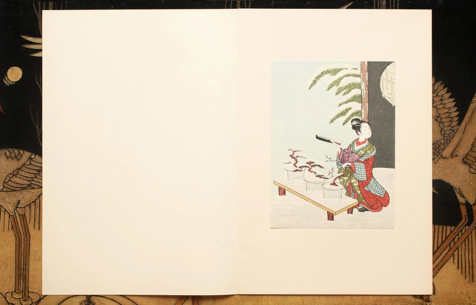 1963 After Harunobu "Adaptation From the Potted Tree Drama", Full-Color Print From Japan - 7