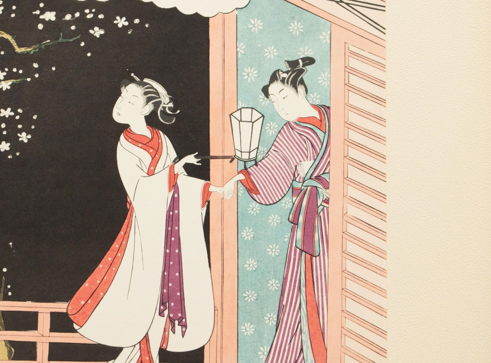 1963 After Harunobu "Collection of Ancient Poems - Poet Shunzei's Work", Full-Color Print - 7