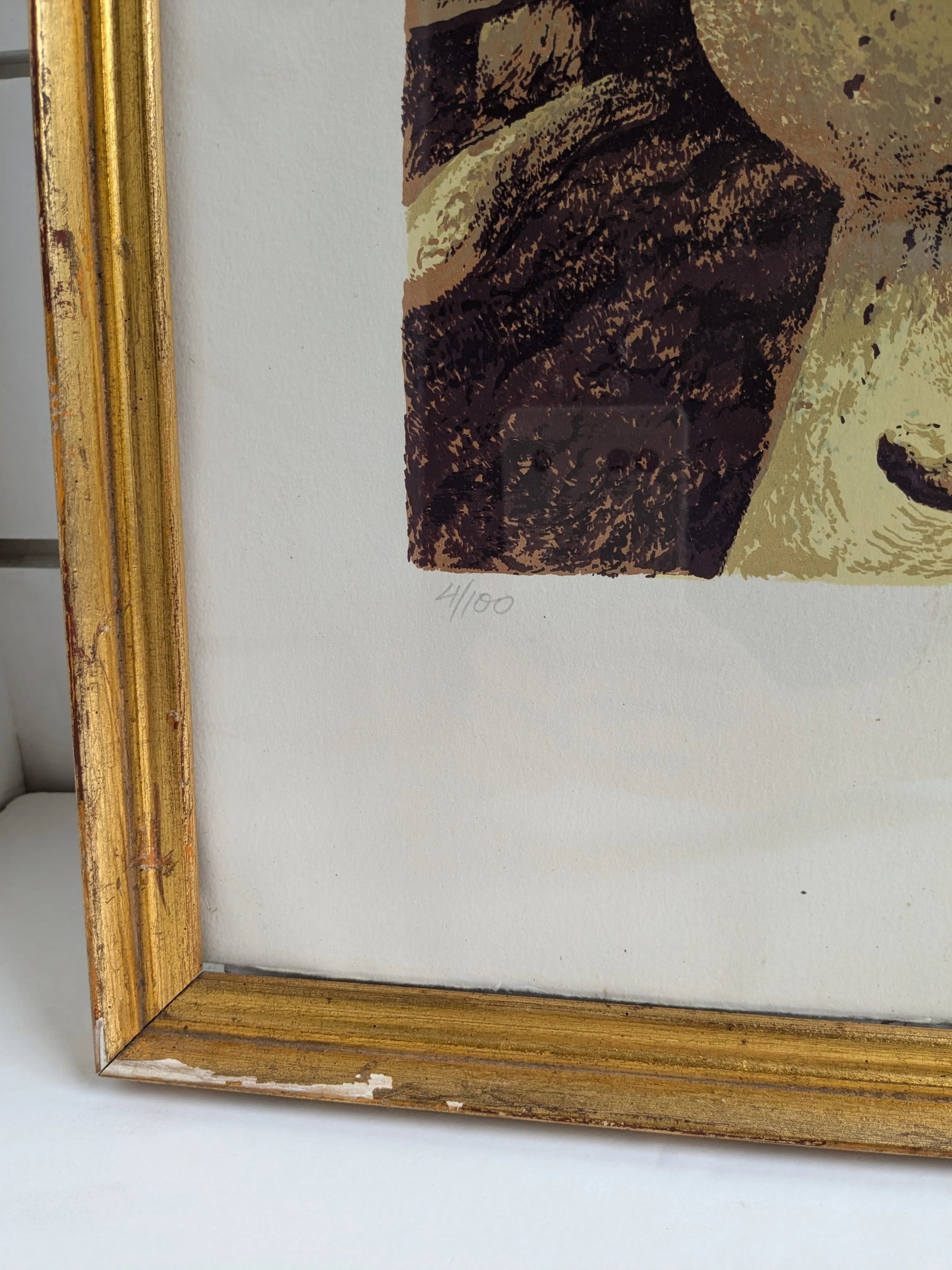Samuel Bak Framed and Signed Lithograph "Chess" With Equestrian Theme - 4