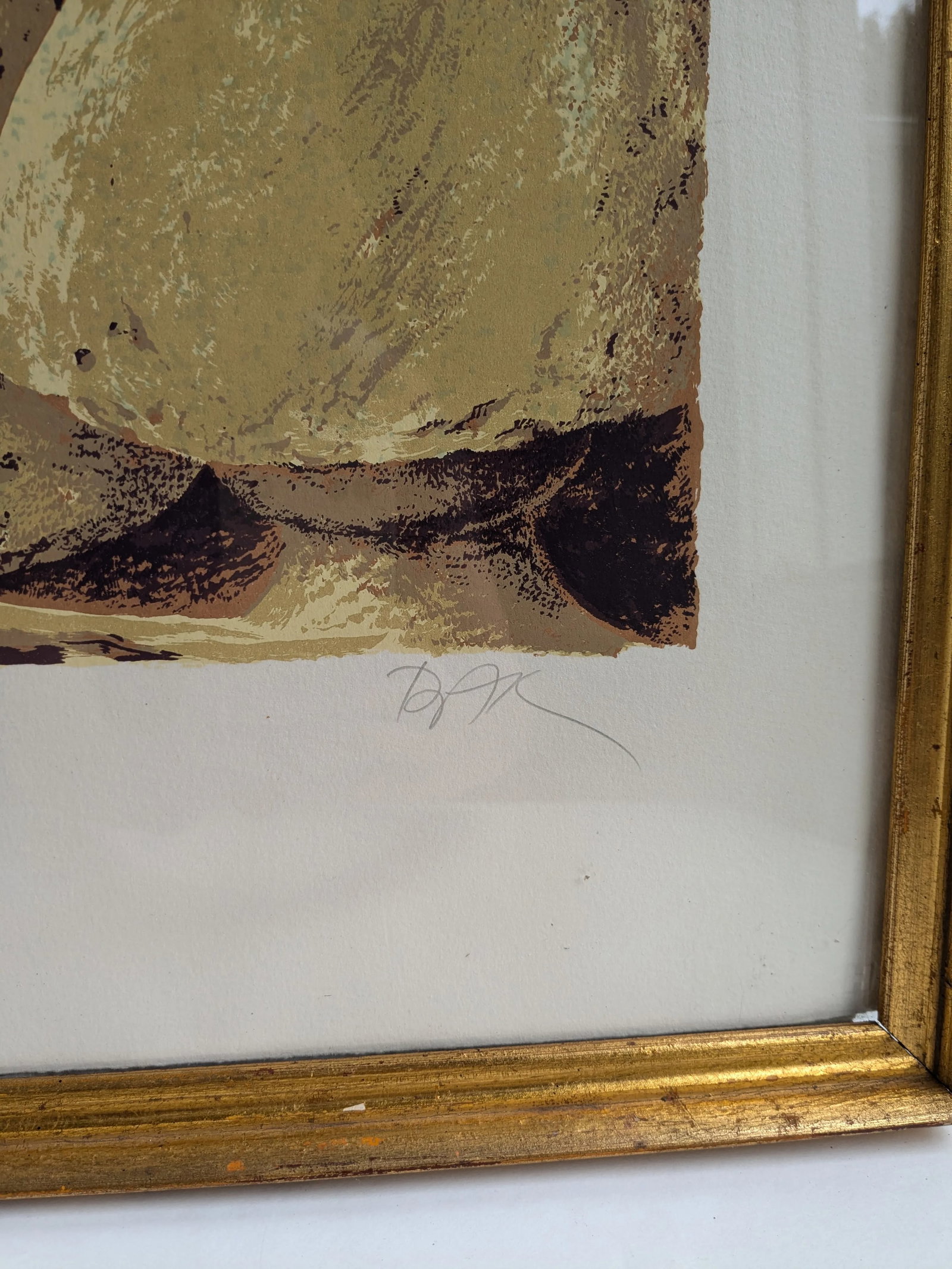 Samuel Bak Framed and Signed Lithograph "Chess" With Equestrian Theme - 5