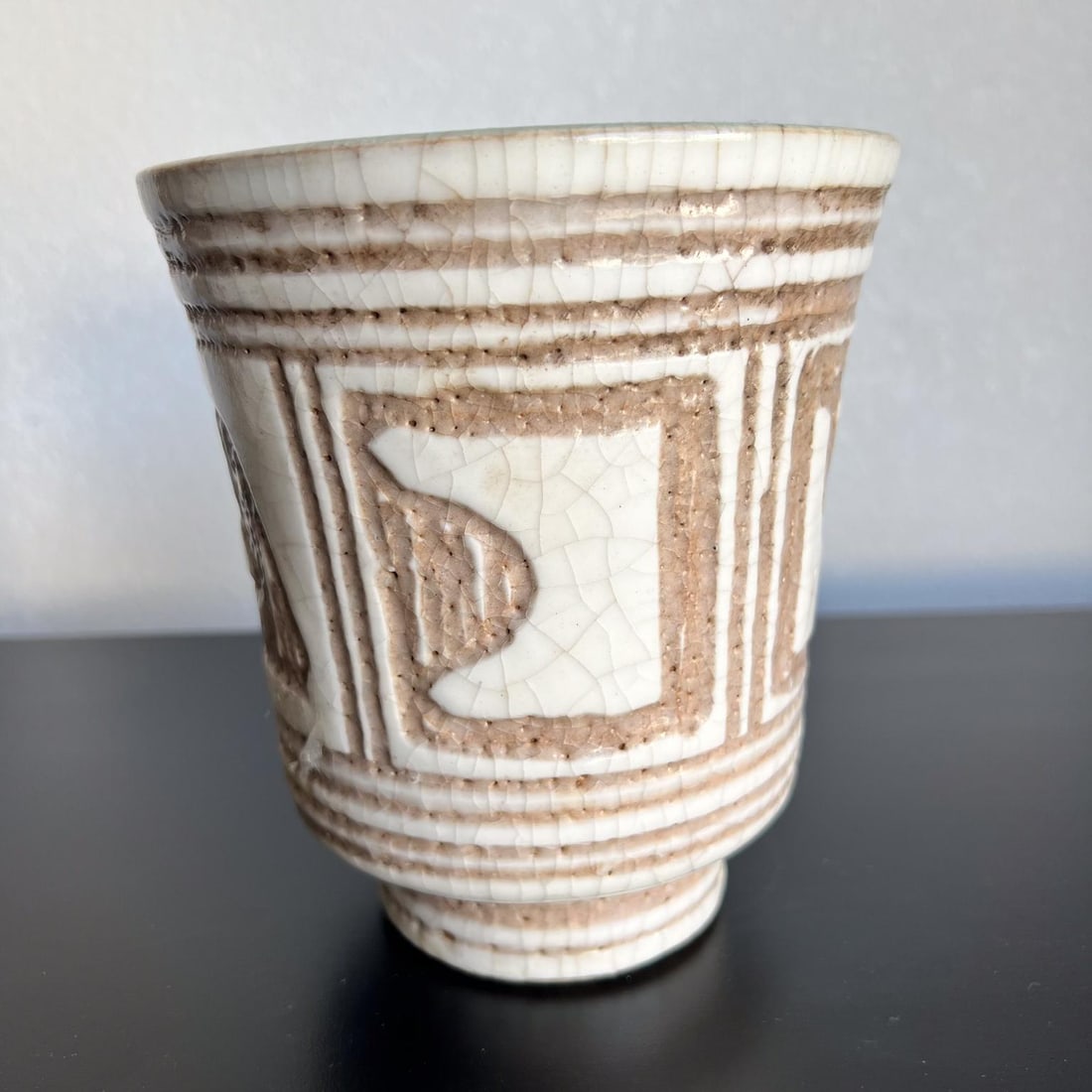 Italian Modernist Glazed Art Pottery Small Planter Pot - 5