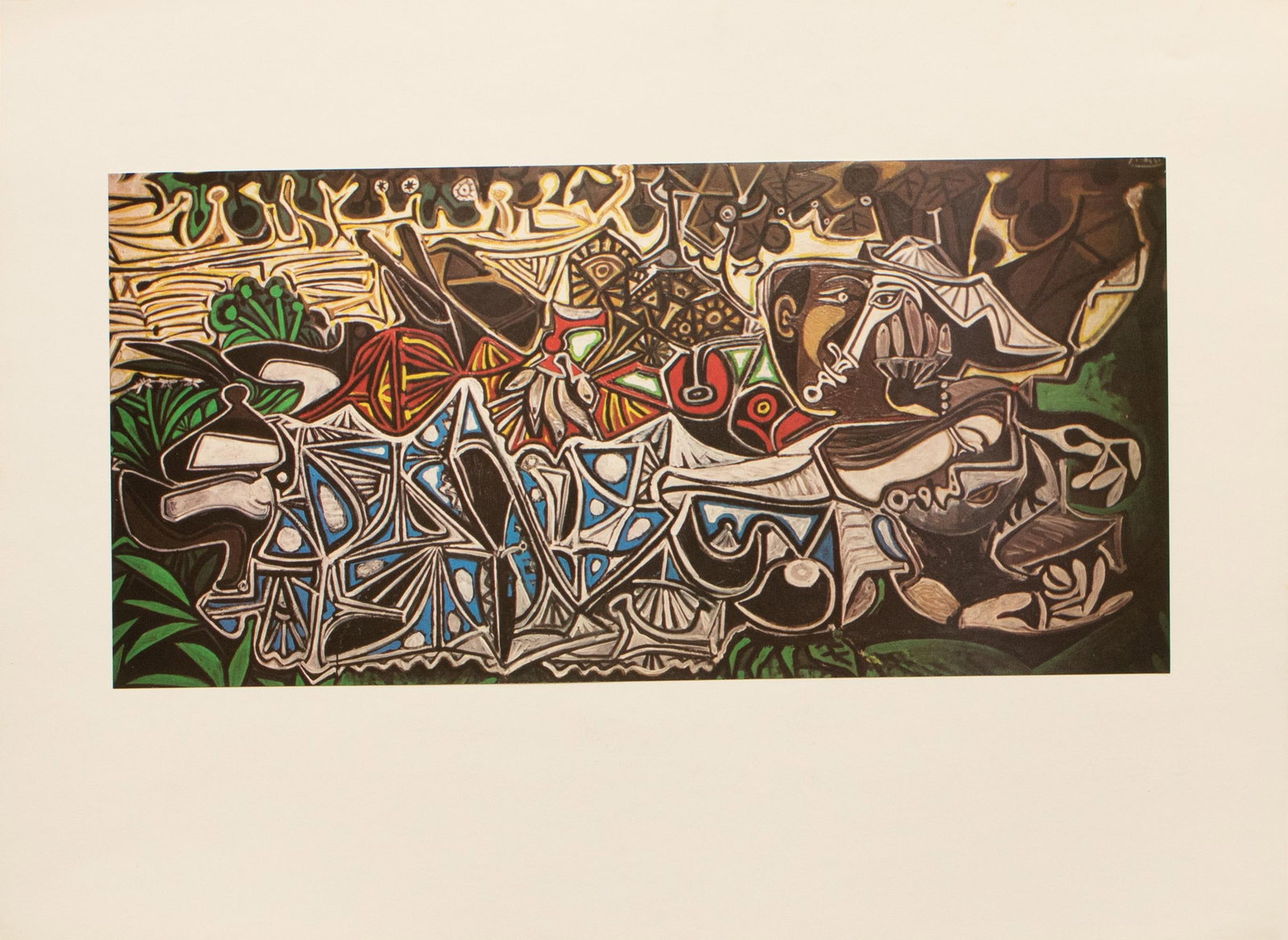 1971 After Picasso "Young Ladies on the Banks of the Seine", Period Parisian Full-Color Print - 3