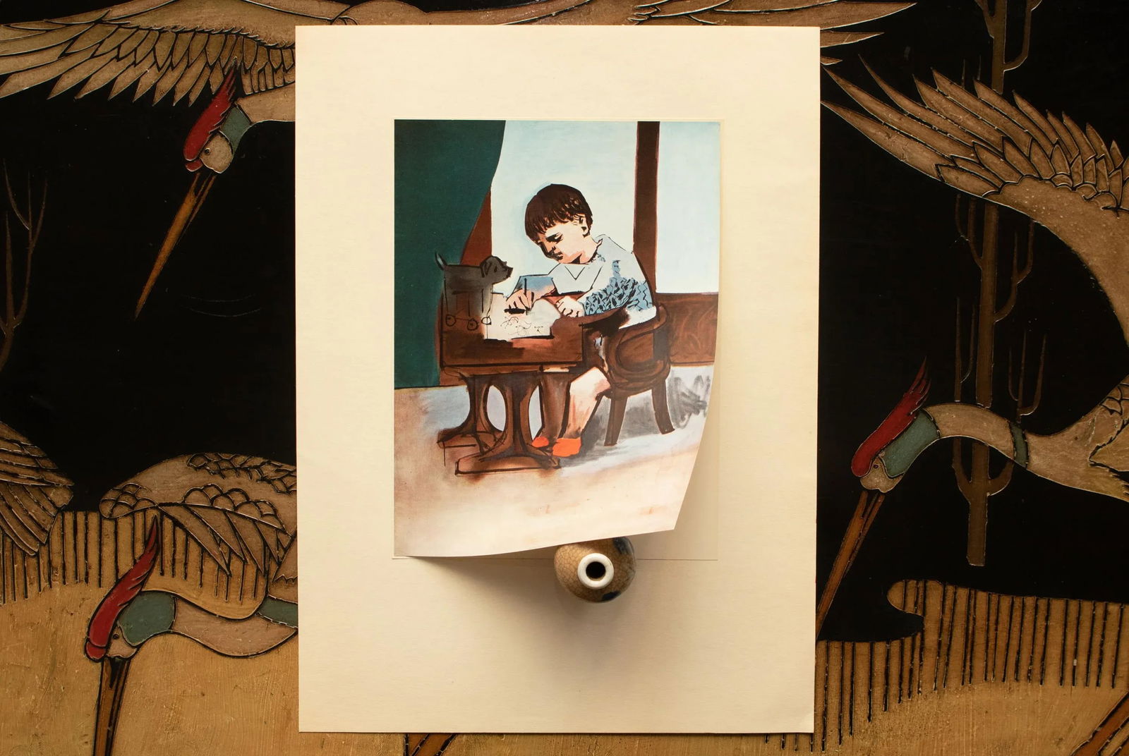 1960s After Pablo Picasso "Paul Drawing", Vintage Period Full-Color Print - 7