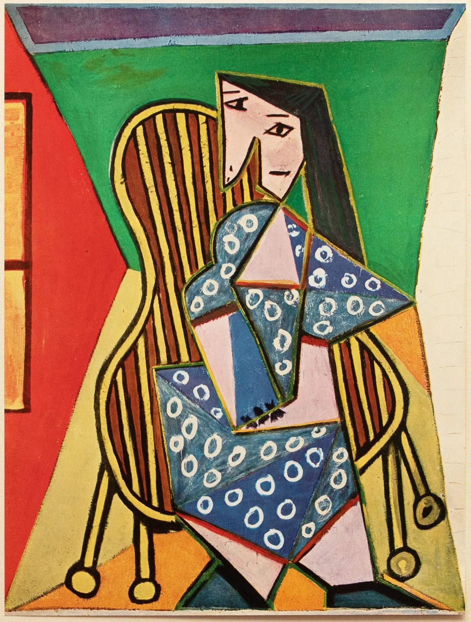 1950 After Pablo Picasso, "Femme Assise" Period Parisian Cubist Offset Lithograph - 2