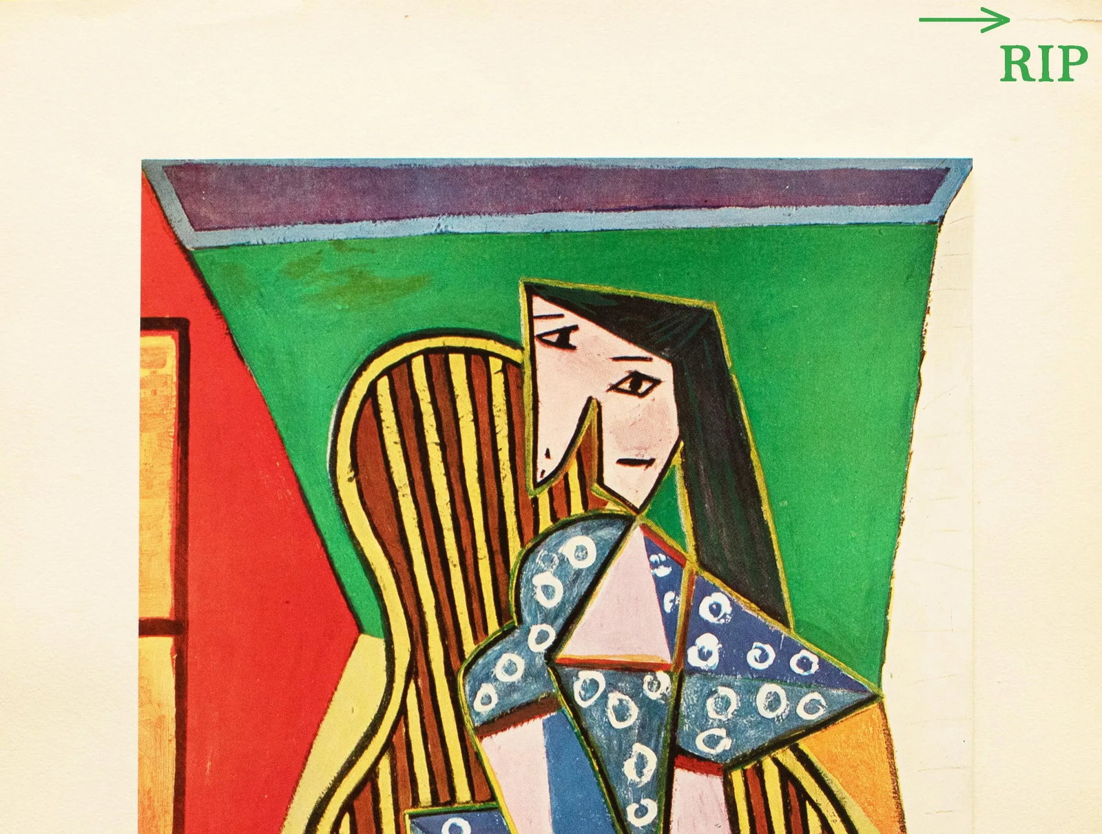 1950 After Pablo Picasso, "Femme Assise" Period Parisian Cubist Offset Lithograph - 9
