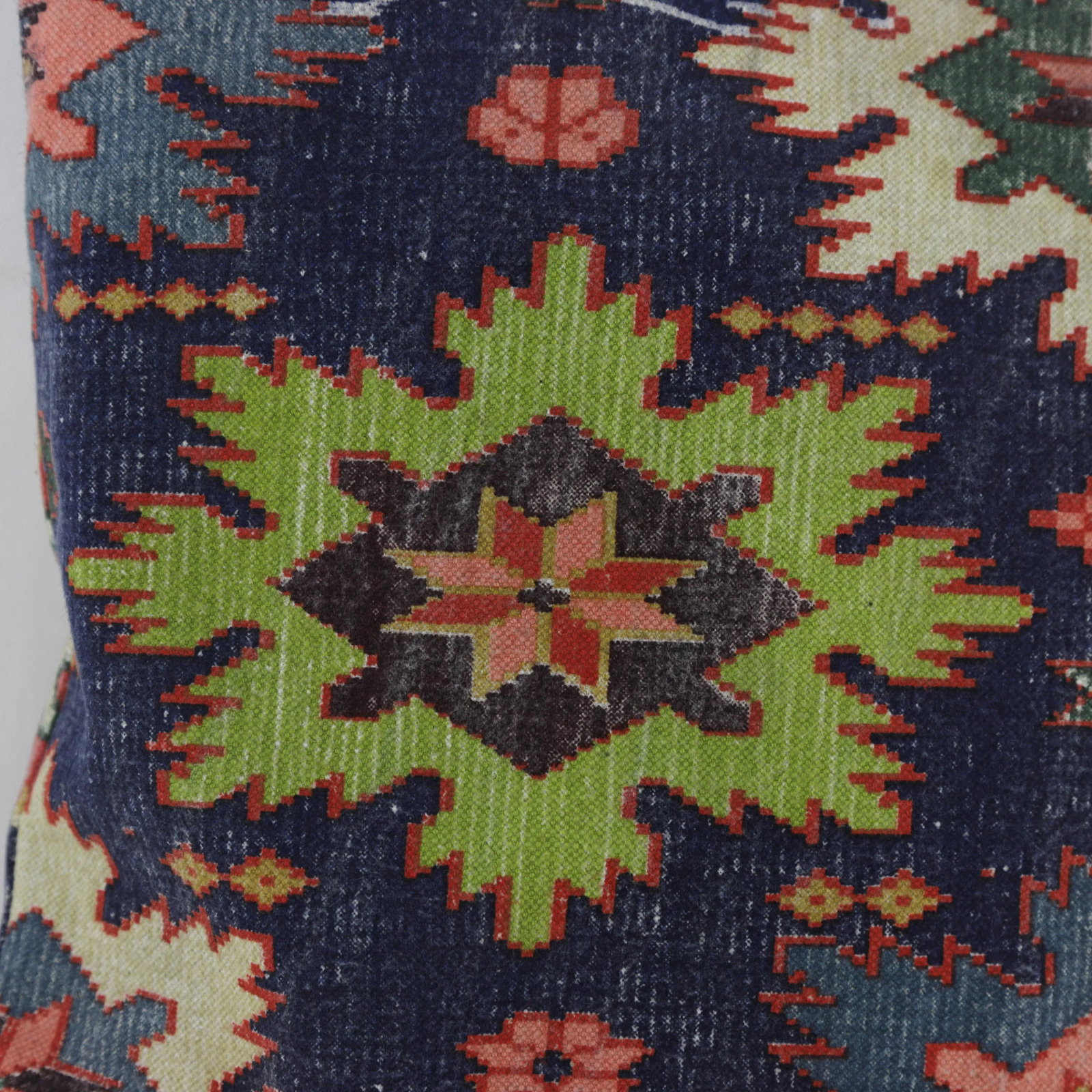 Vintage Colorful Geometric Pattern Pillow - 6