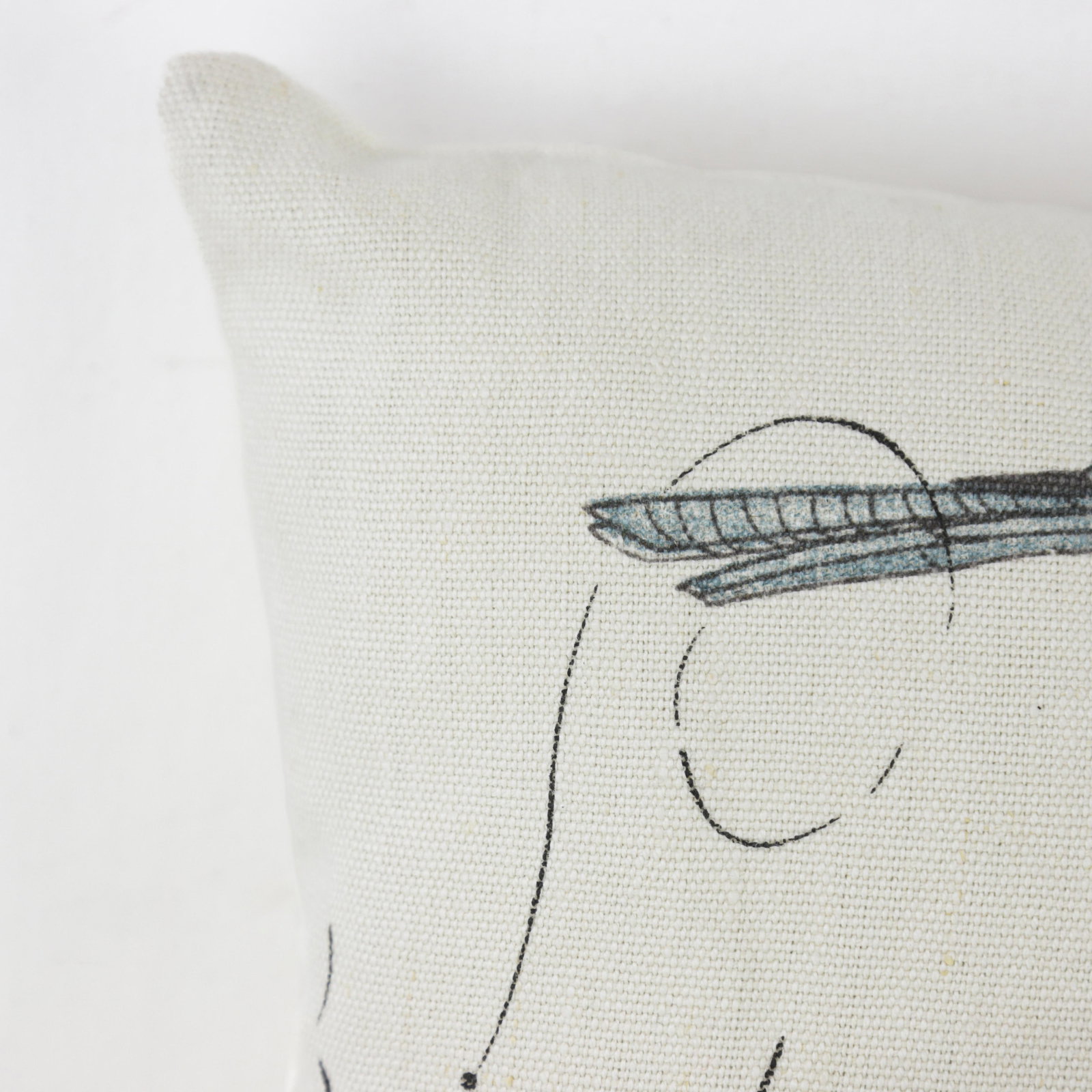 Vintage Bird and Butterfly Cage Pillow - 5