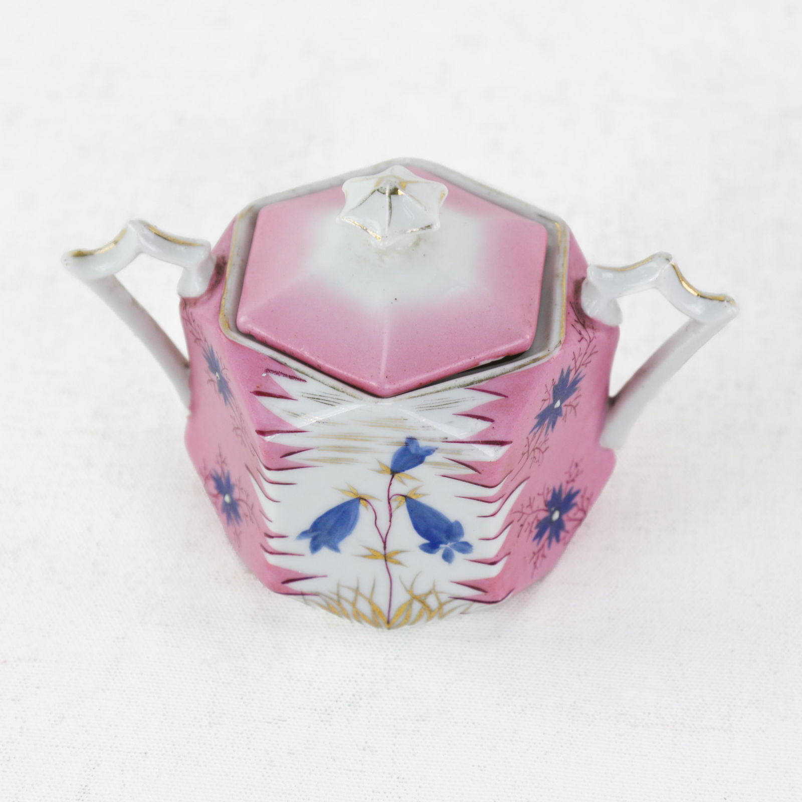 Vintage Pink Porcelain Sugar Bowl r.s. Prussia Collectible - 7