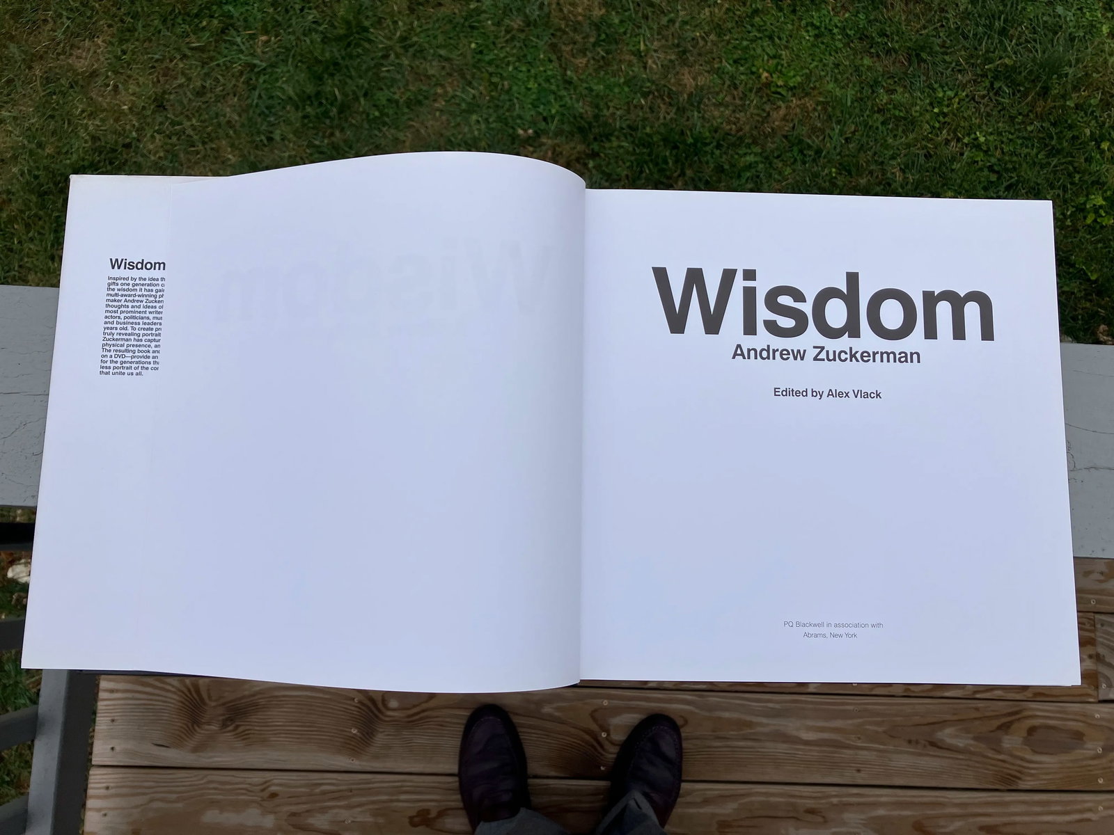 Wisdom - a Folio of Photographs and Essays - First Edition - 3
