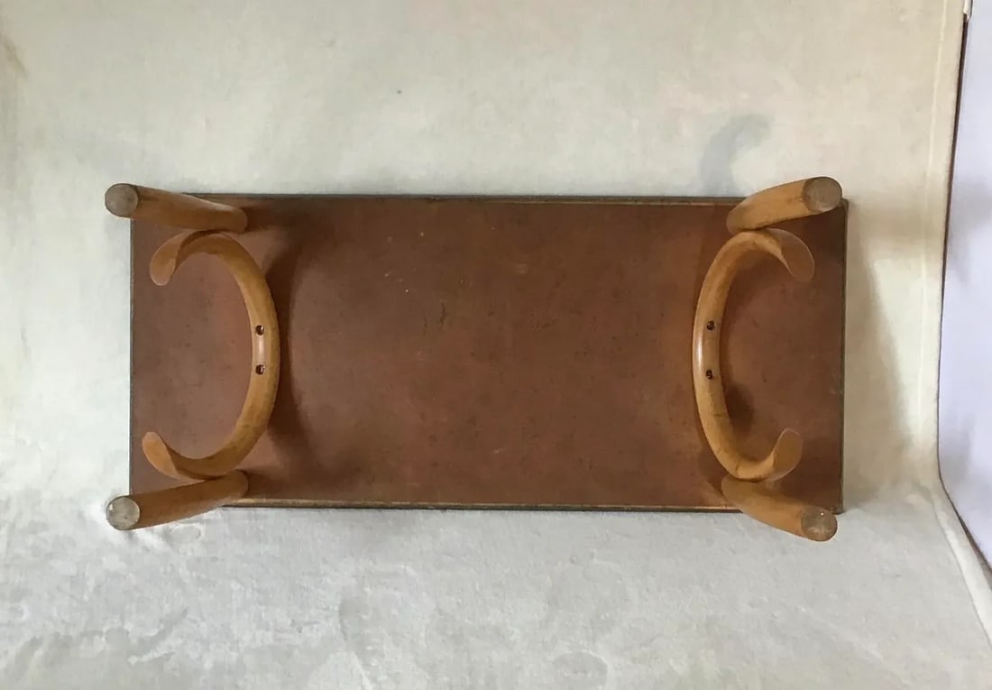 Vintage Mid Century Rattan Bamboo Bentwood Cocktail Table - 7