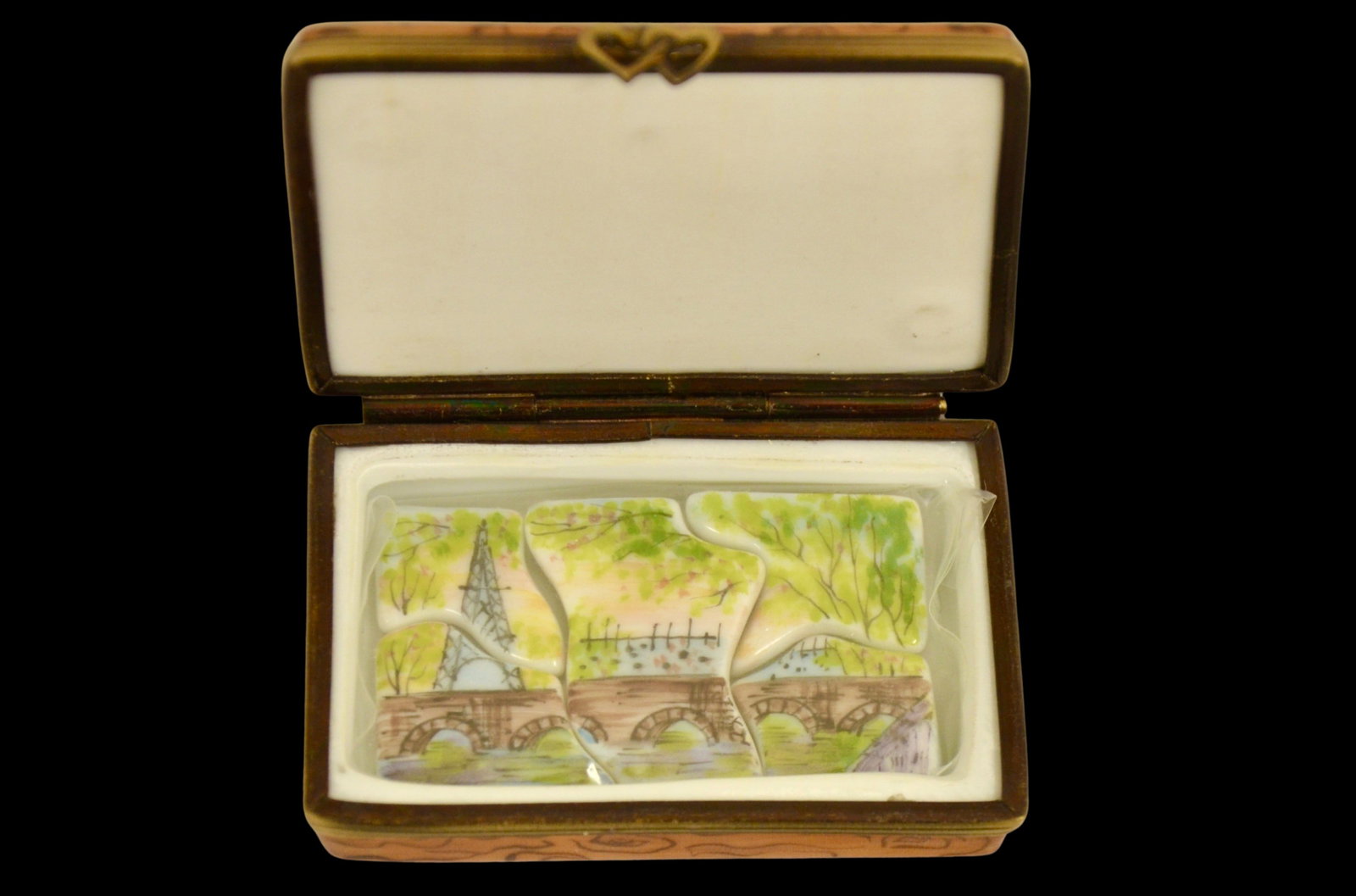Limoges Paris Scene Puzzle Accent Box - 2