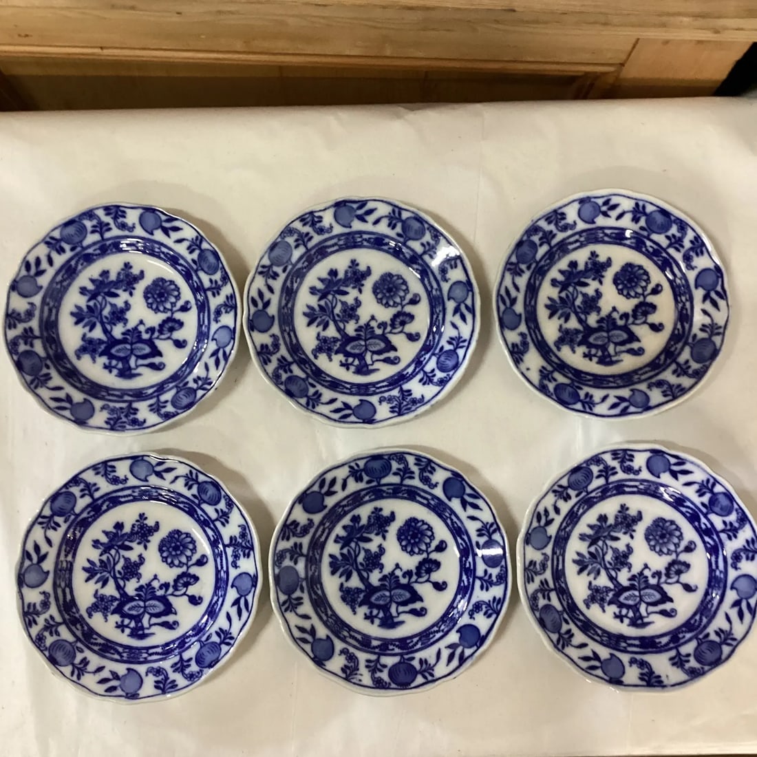Early 20th Century Meissen Blue Onion Side Dishes - Set of 6 - 4