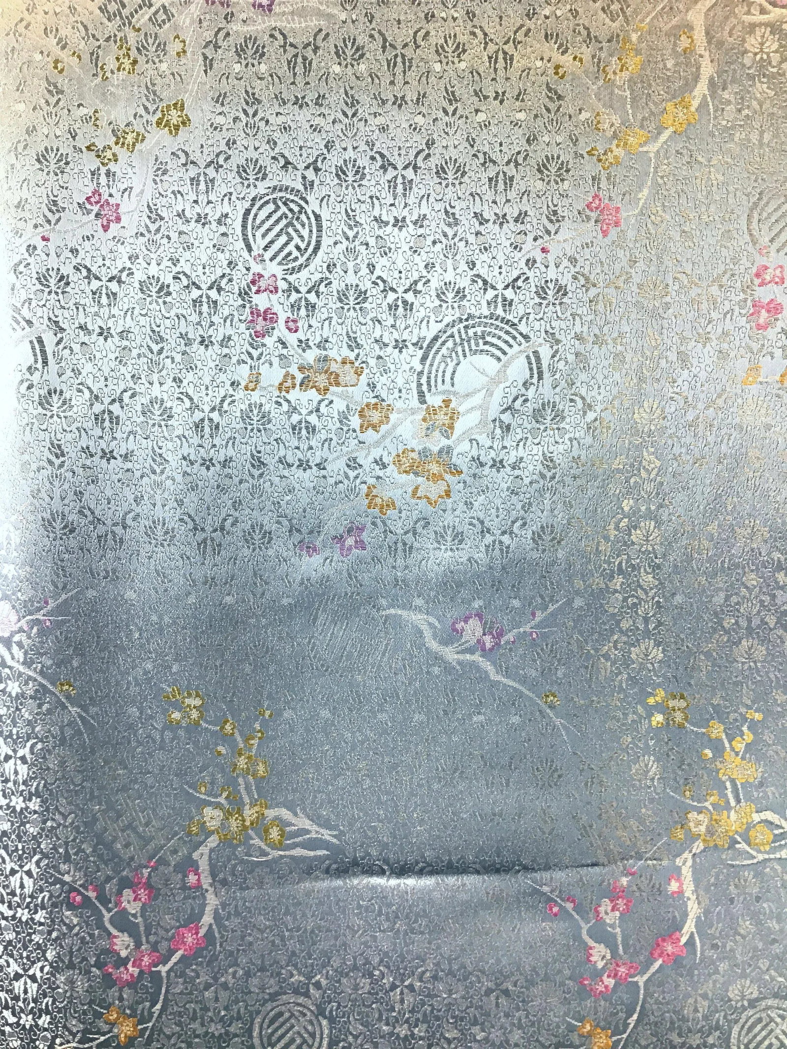 Silk Rayon Double Jacquard Upholstery Fabric - 5