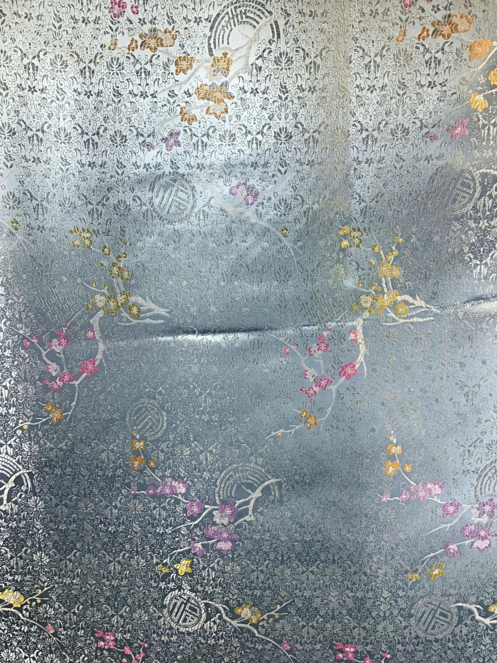 Silk Rayon Double Jacquard Upholstery Fabric - 7