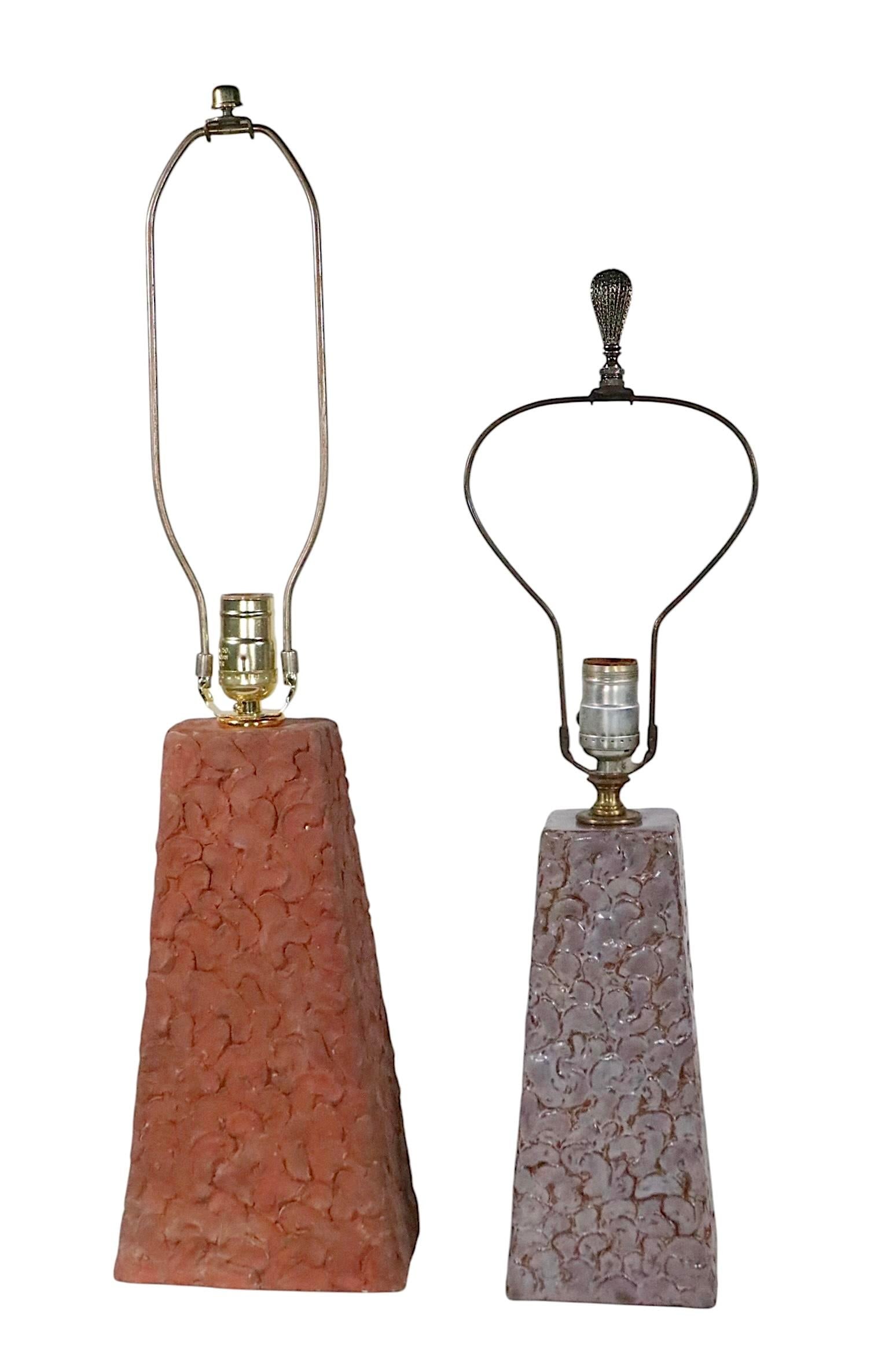 Studio Made Art Pottery Mid Century Table Lamp - 7