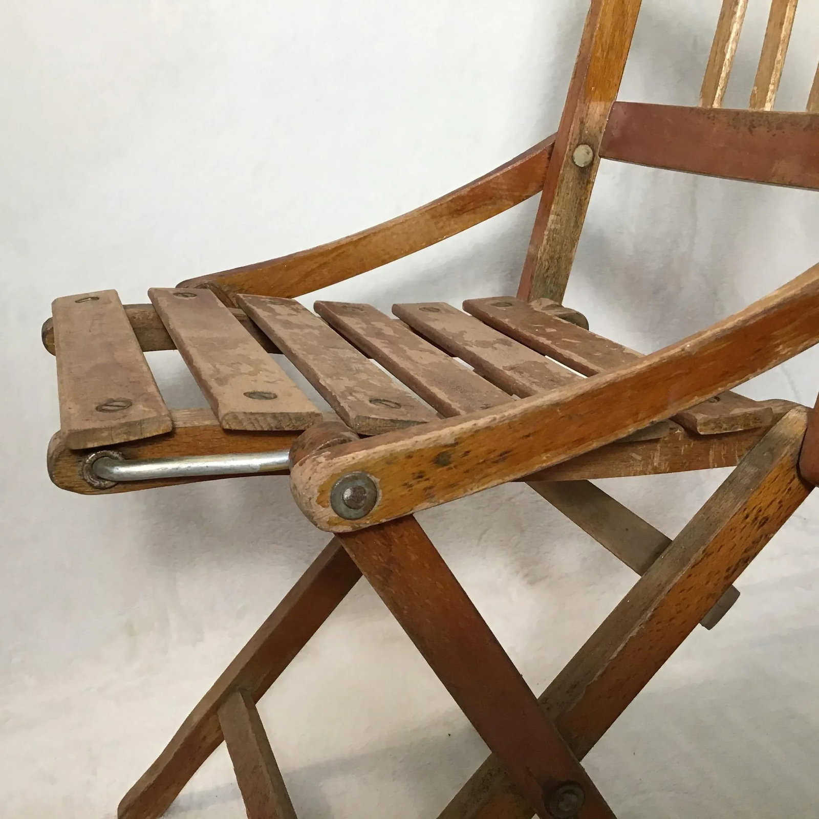 Vintage Brevetti F. Llli Reguitti Maple Wood Folding Child Chair - 8
