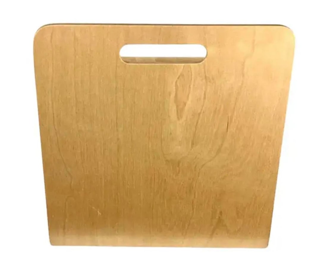 Mid-Century "W" Molded Plywood Magazine Rack in the Style of Alvar Aalto - 7