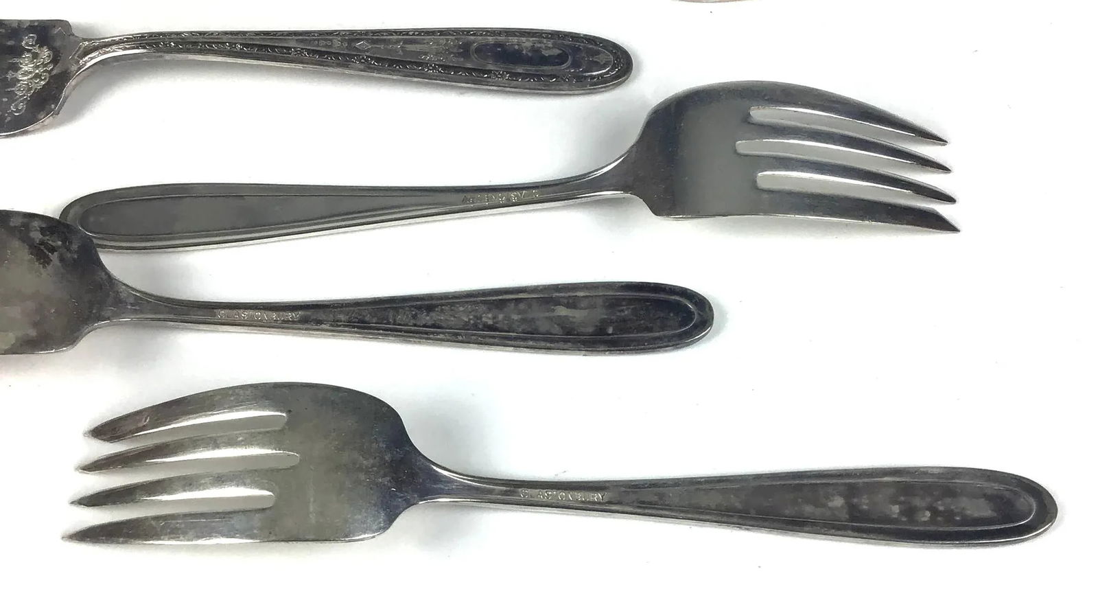 Glastonbury Silver Forks - Set of 6 - 7