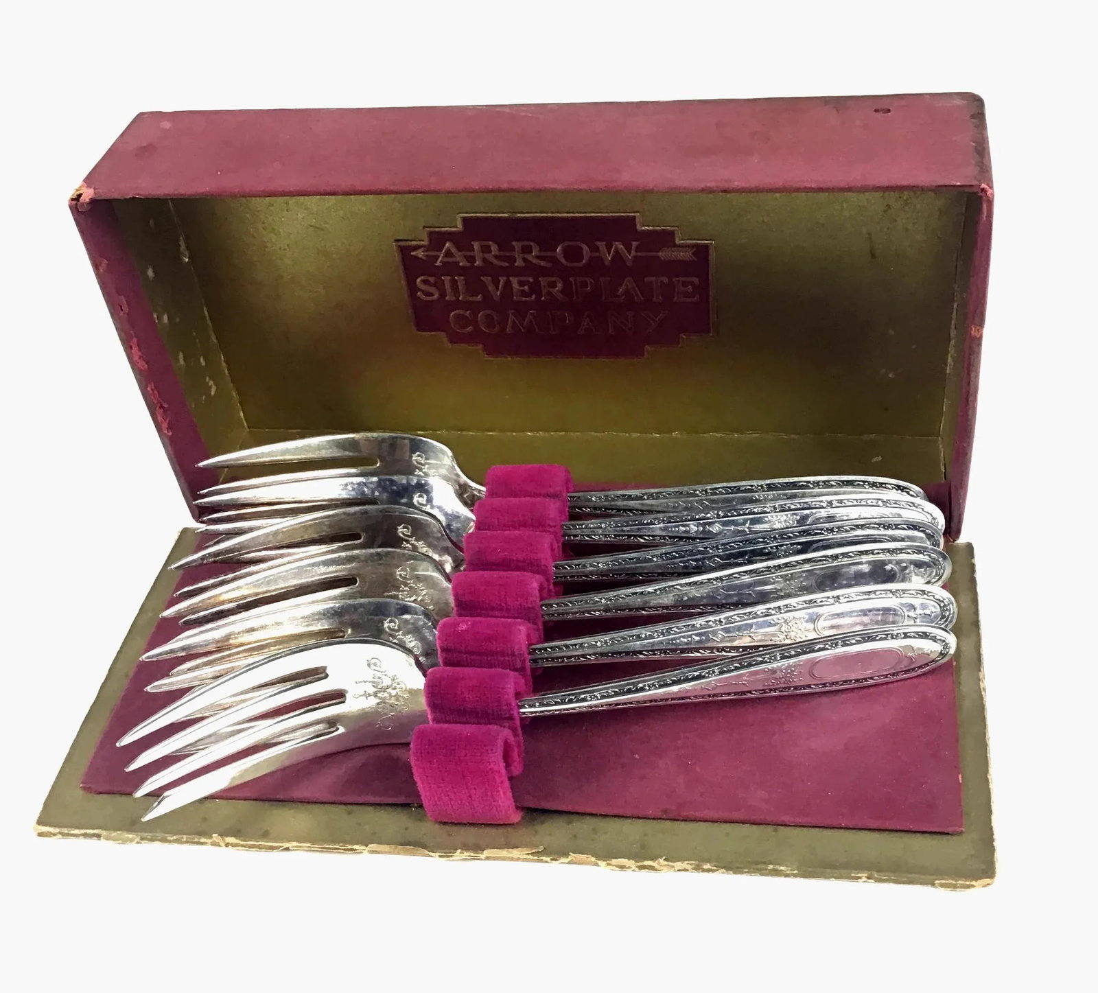 Glastonbury Silver Forks - Set of 6 - 9