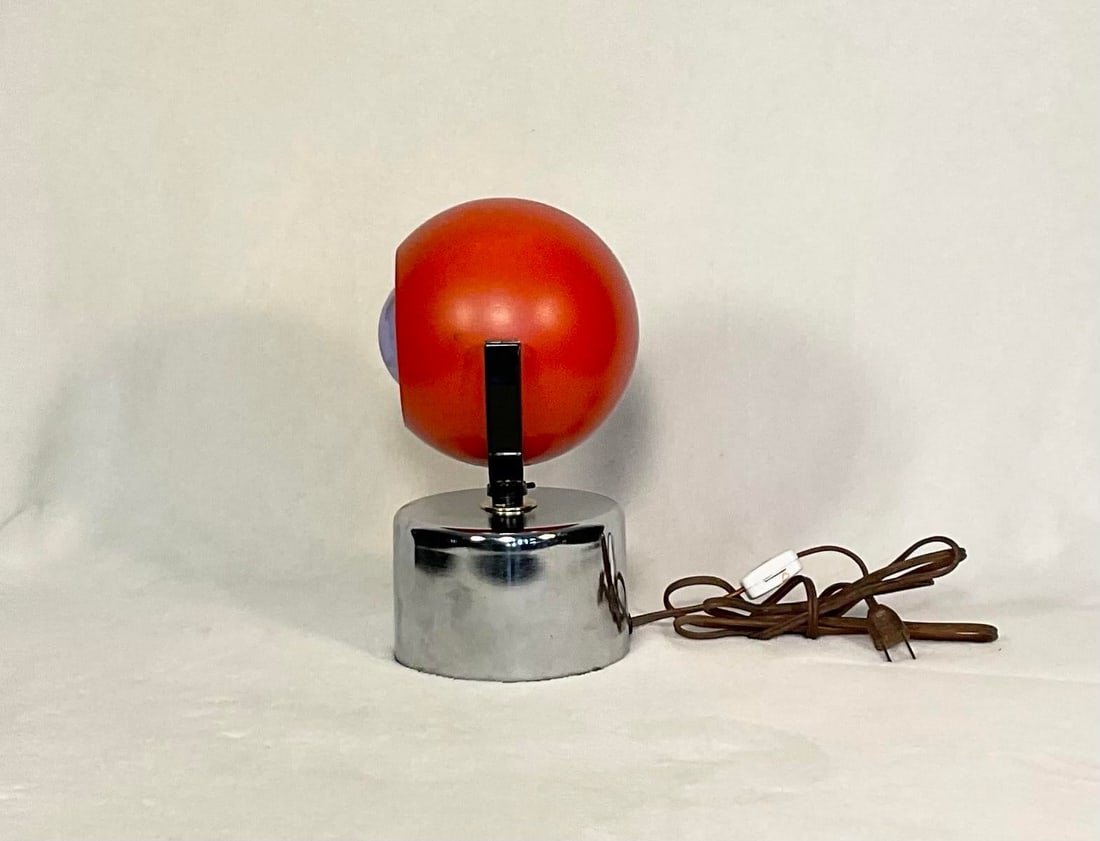 Mid Century Modern Atomic Space Age Eyeball Desk Table Lamp, C. 60s 70s - 7