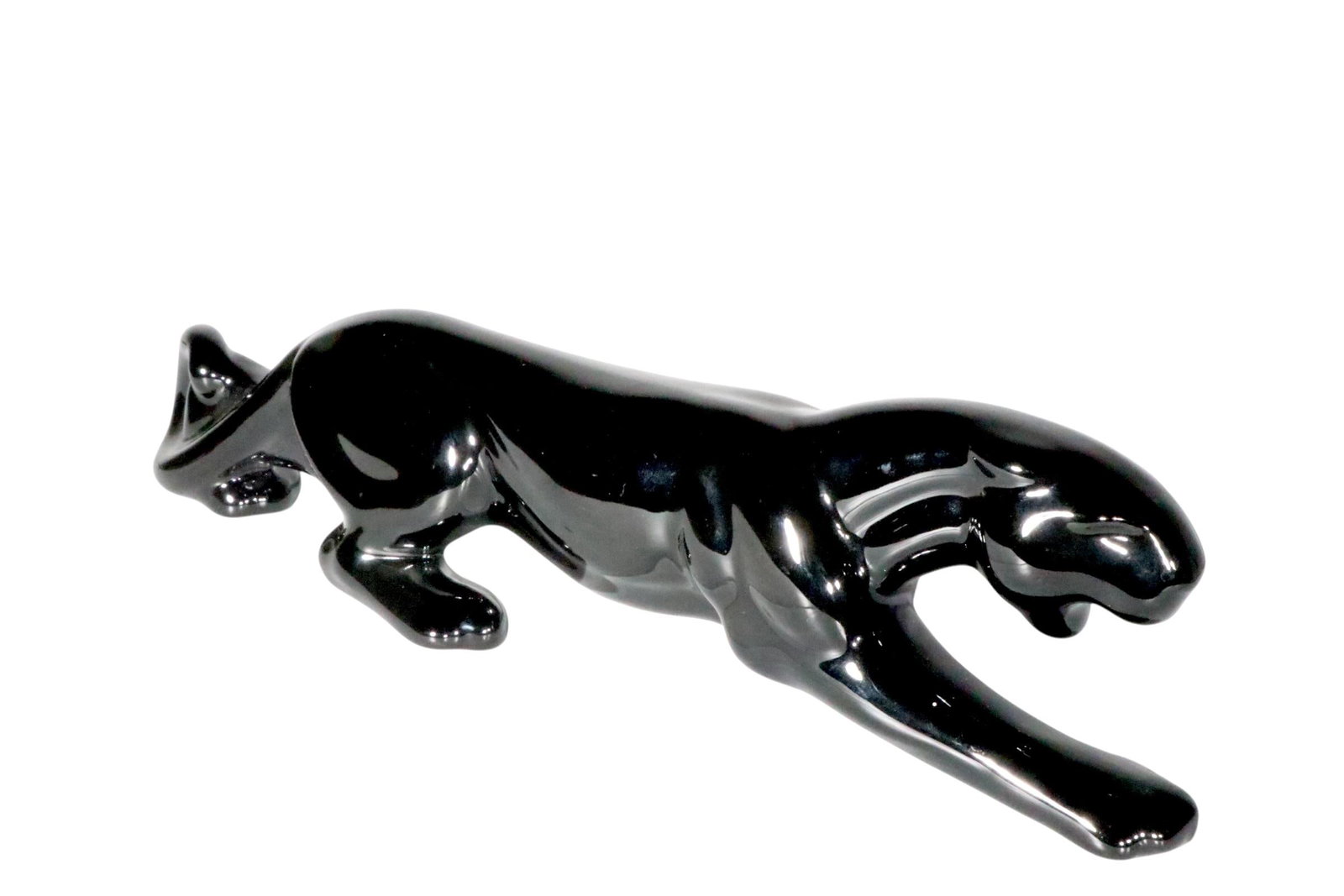Mid Century Ceramic Black Panther by Haeger - 6