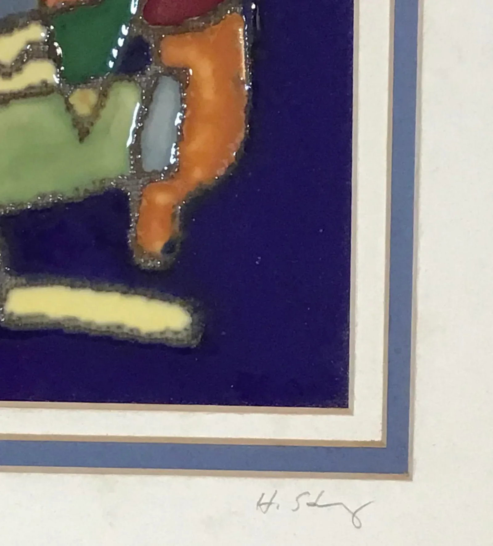 Vintage Harris G Strong Mid-Century Ceramic Tiles - a Pair - 7