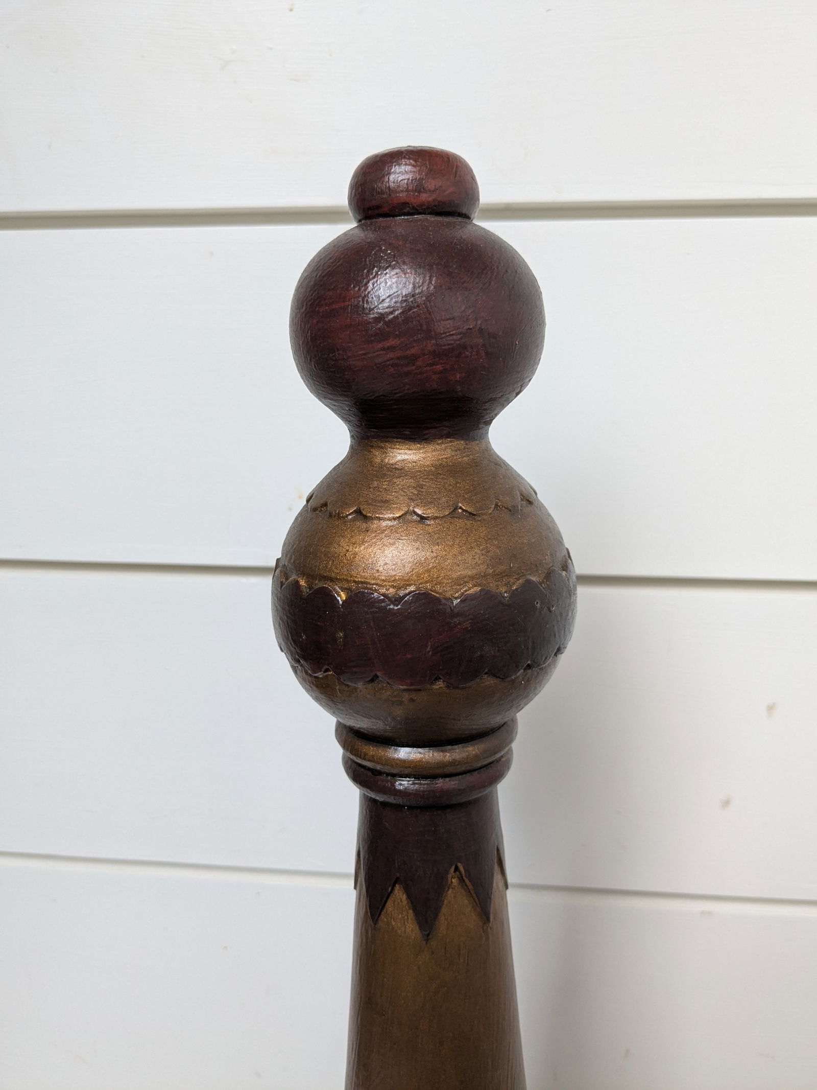 Mid 20th Century Brown Patina Decorative Finial - 2