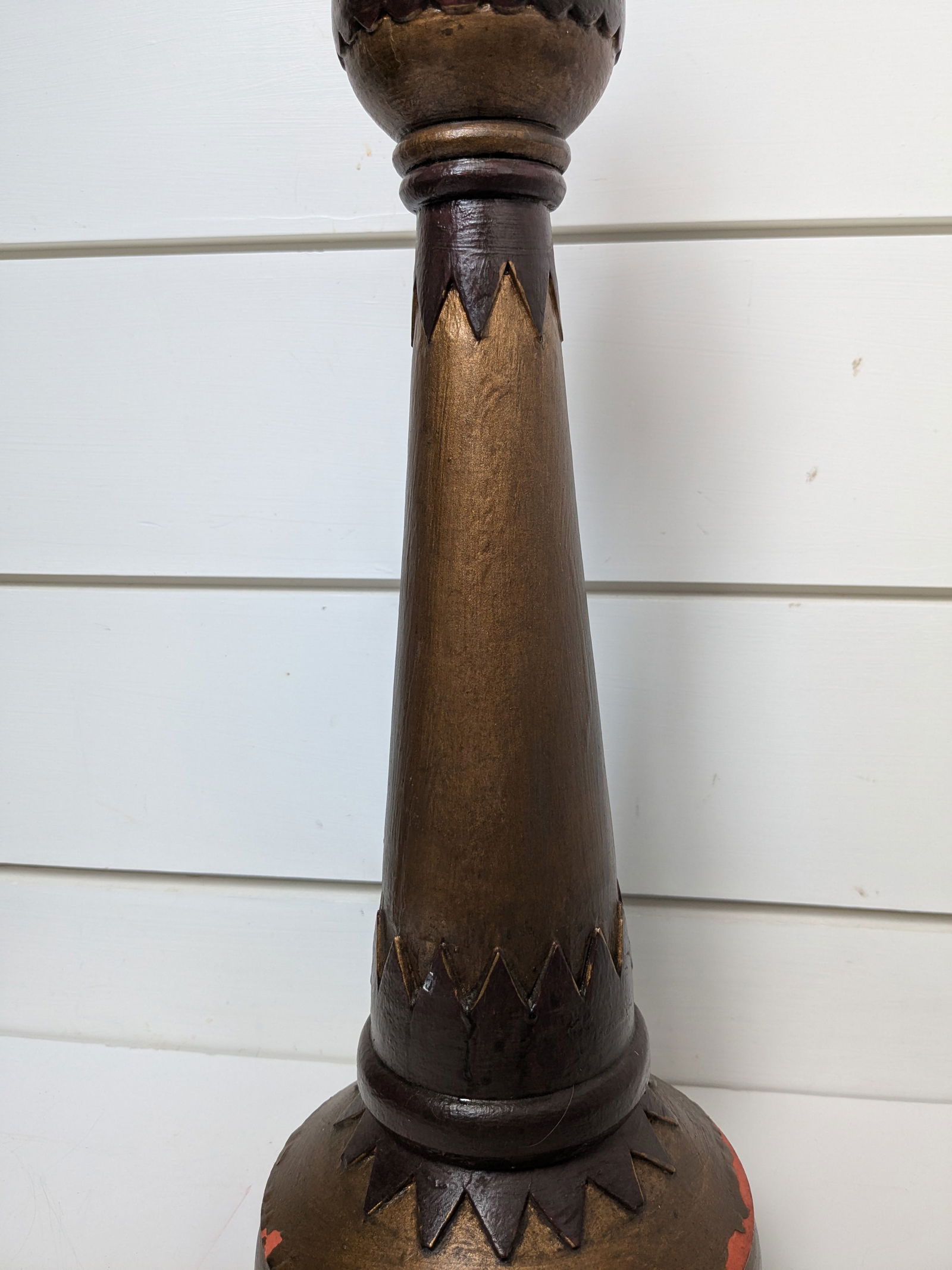 Mid 20th Century Brown Patina Decorative Finial - 7