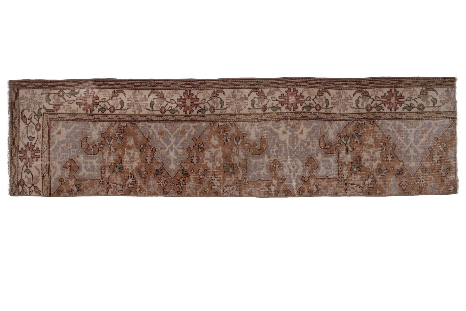 Distressed Turkish Oushak Runner 2' X 7'10" - 2