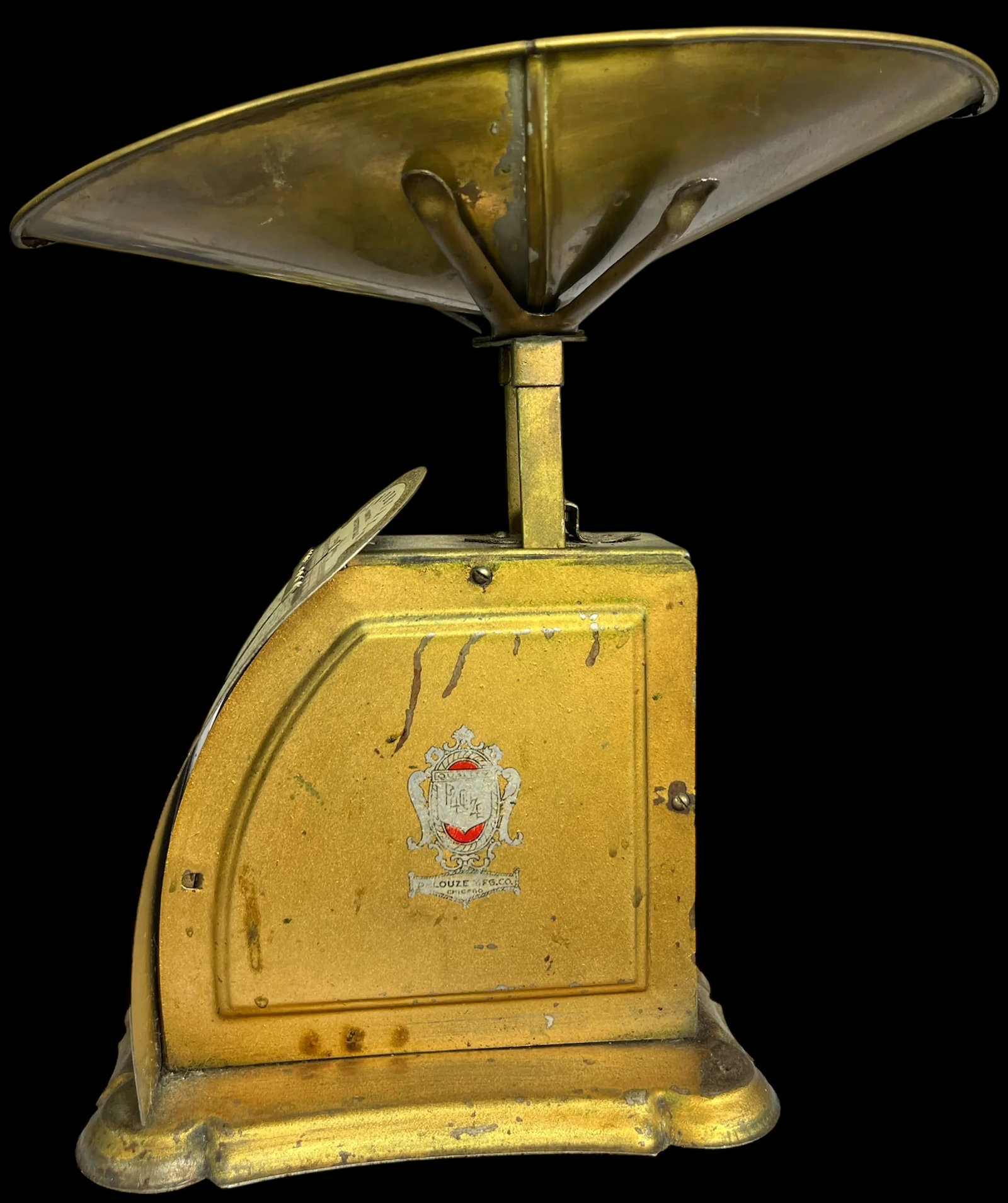 Antique 1899 Imperial Computing Confectionery Scale by Pelouze – Victorian Brass + Art Nouveau - 4