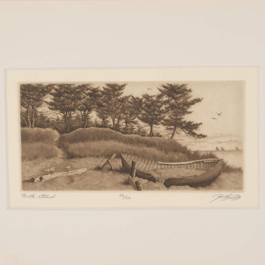 Late 19th Century Framed Engraving North Strand 91/100 - 2