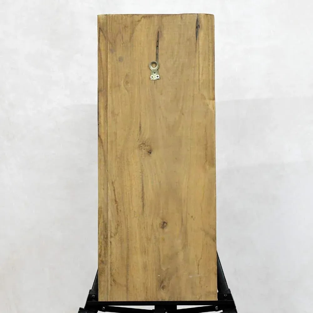 Late 20th Century Manuel Paz Untitled Acrylic on Reclaimed Wood, Street Juggler - 2