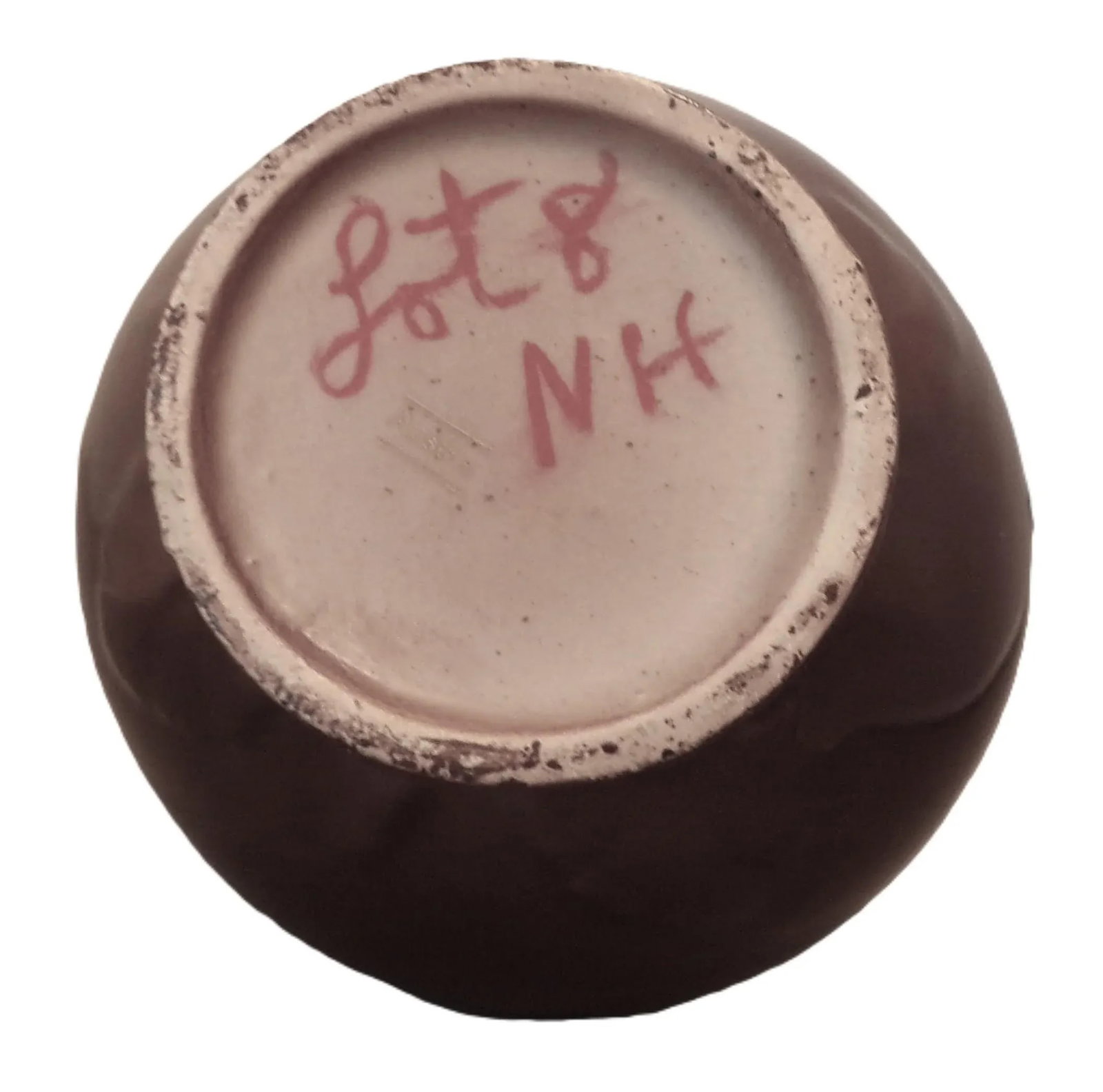 Lady and Her Child on an Antique Brown Glaze Portrait Vase, Austria - 8