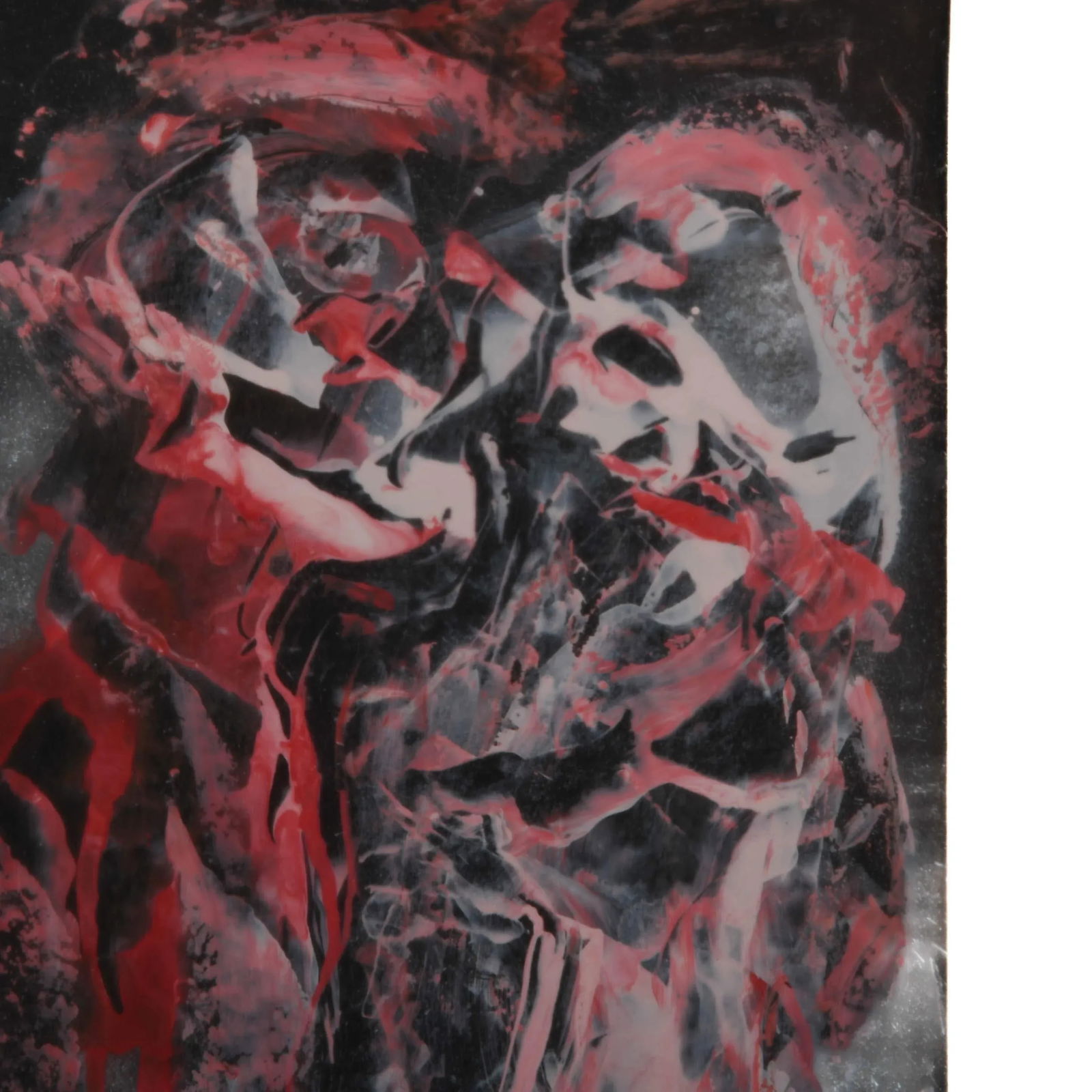 Framed Signed J. Akston "Untitled, 1967" Acrylic on Paper - 3