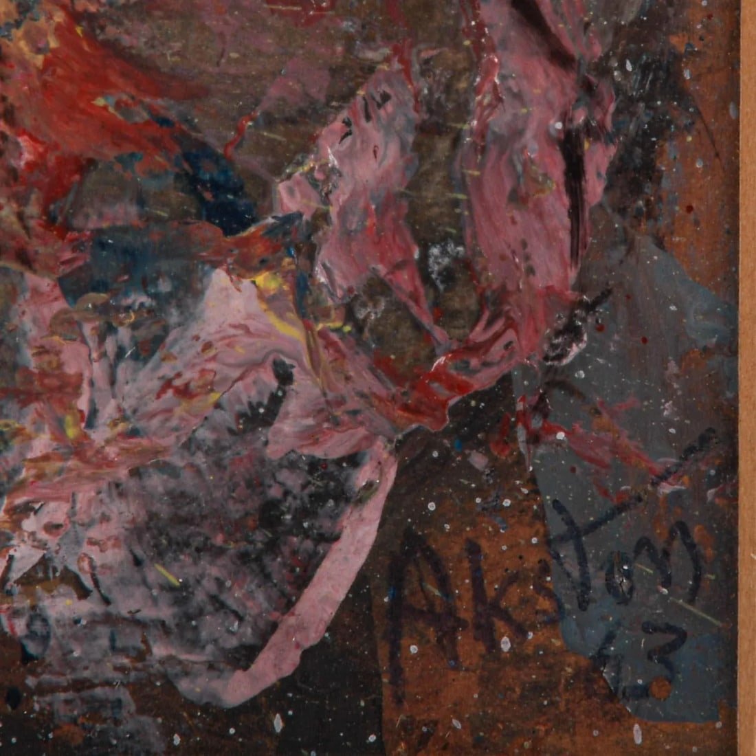 Framed Signed J. Akston "The Mandarian, 1963" Mixed Media on Paper - 4