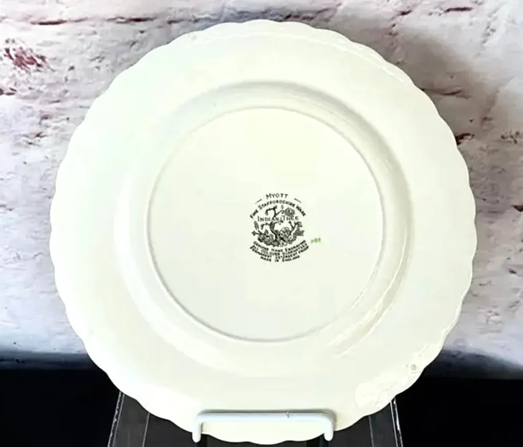 Myott Staffordshire England "Indian Tree" Plates and Platter, Set of Five - 5