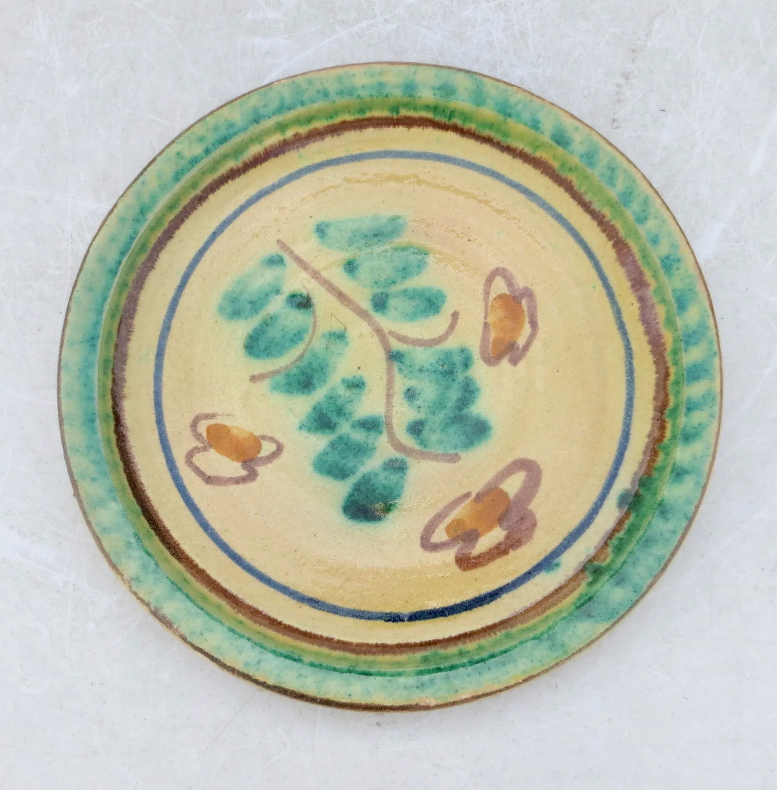 Sicillian Folk Plate From Burgio - 2