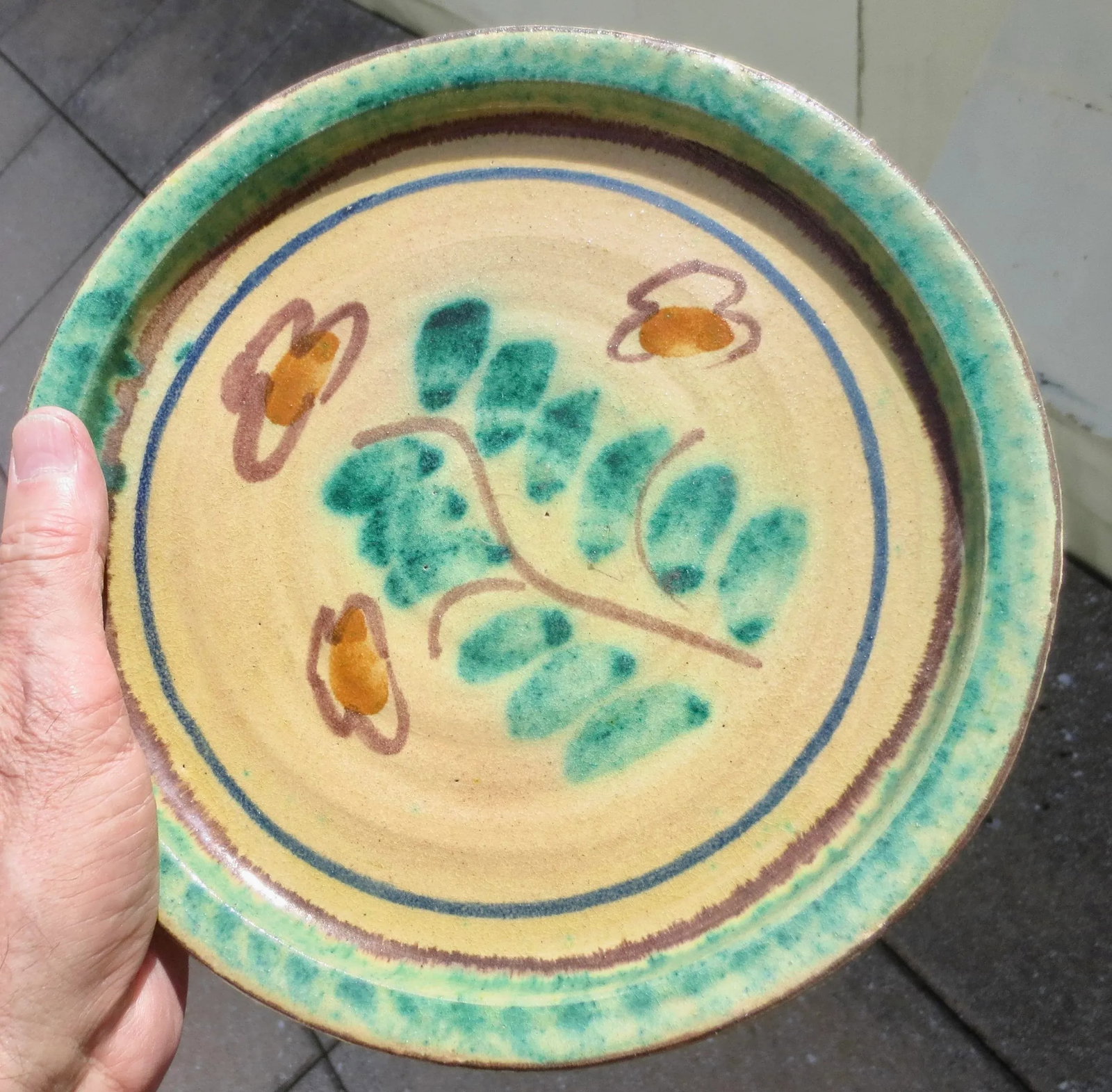 Sicillian Folk Plate From Burgio - 3