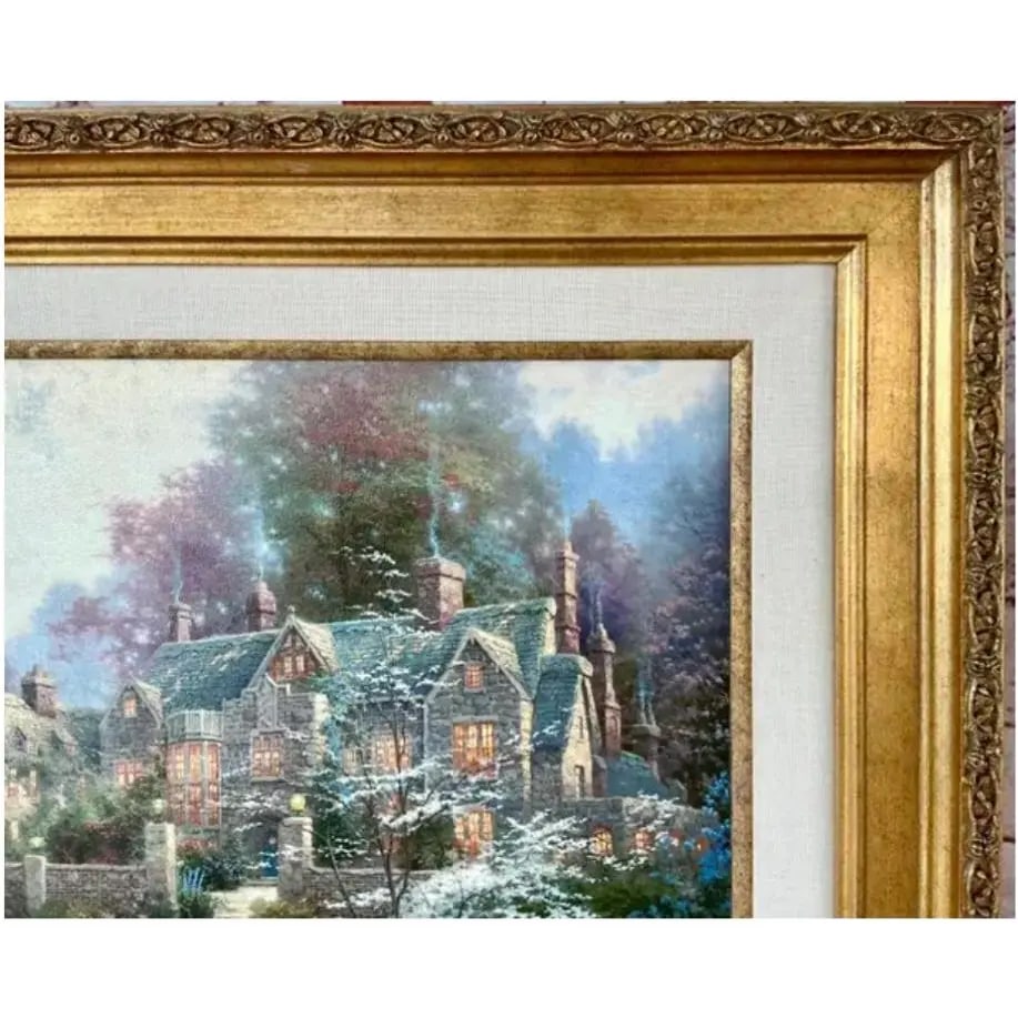 Thomas Kinkade "Gardens Beyond Spring Gate" on Canvas - 4