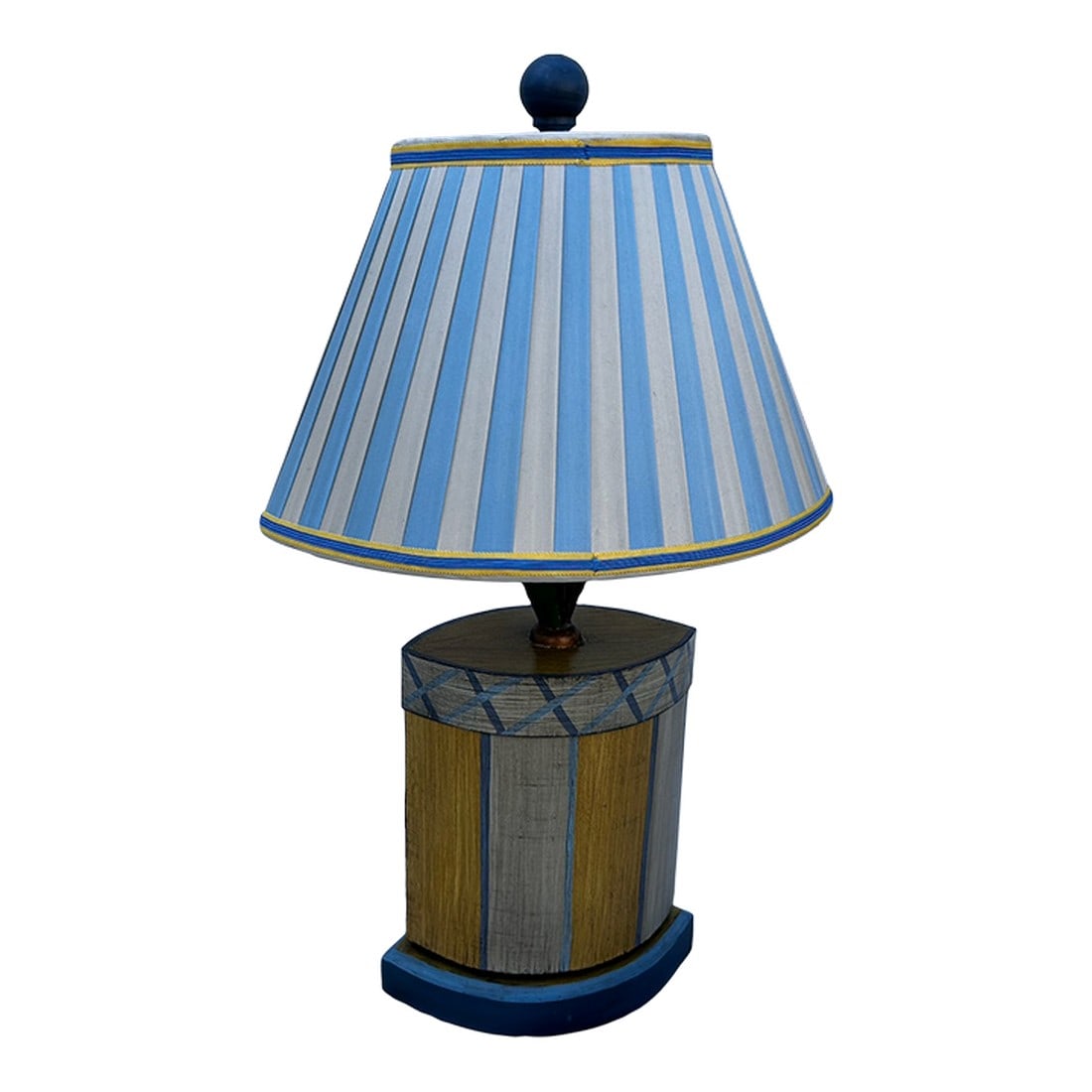 Vintage Hand Painted Toile Lamp (1 of 5)
