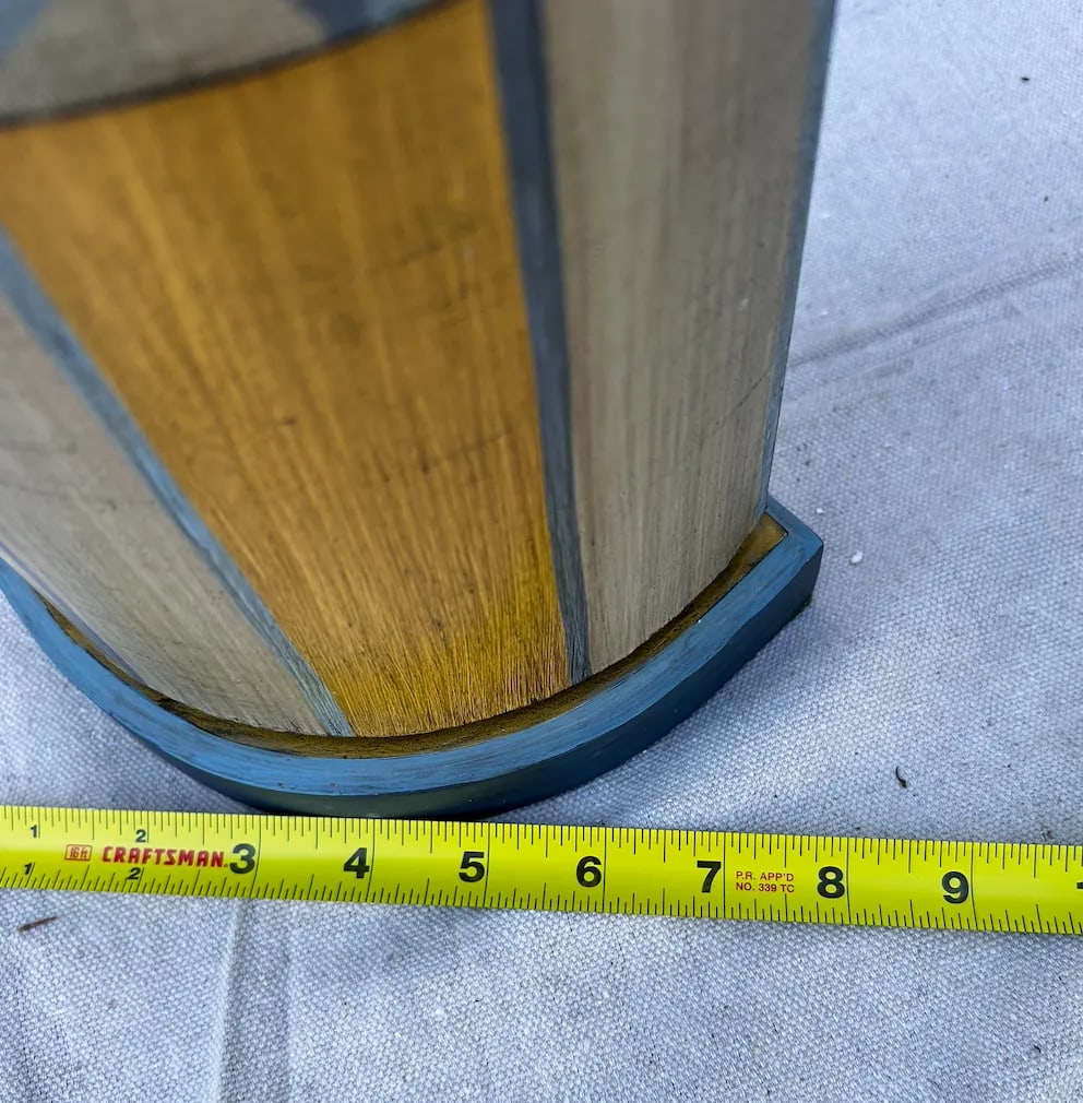 Vintage Hand Painted Toile Lamp - 5