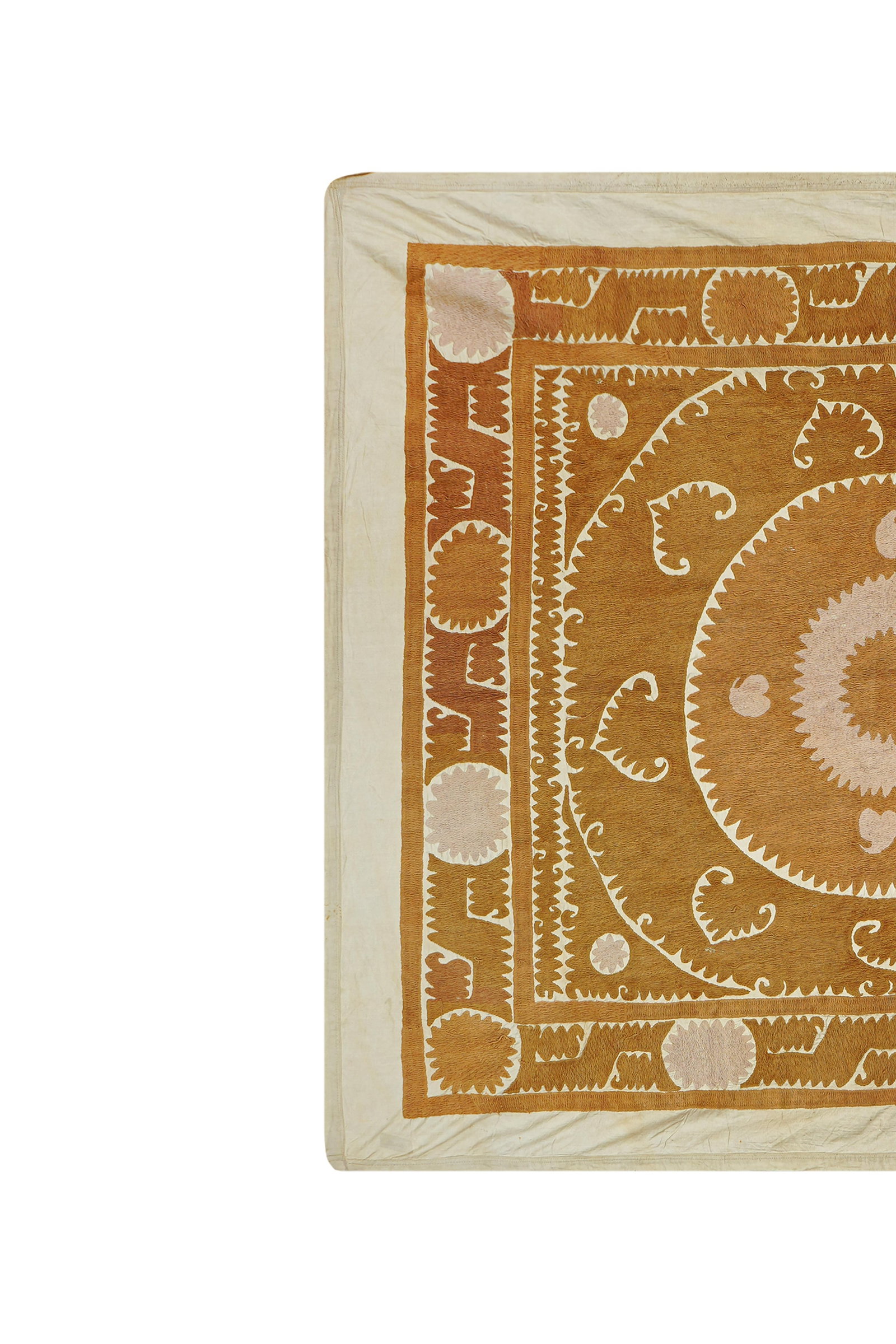 Pale Suzani From Samarkand Uzbekistan - Wall Textile - 3