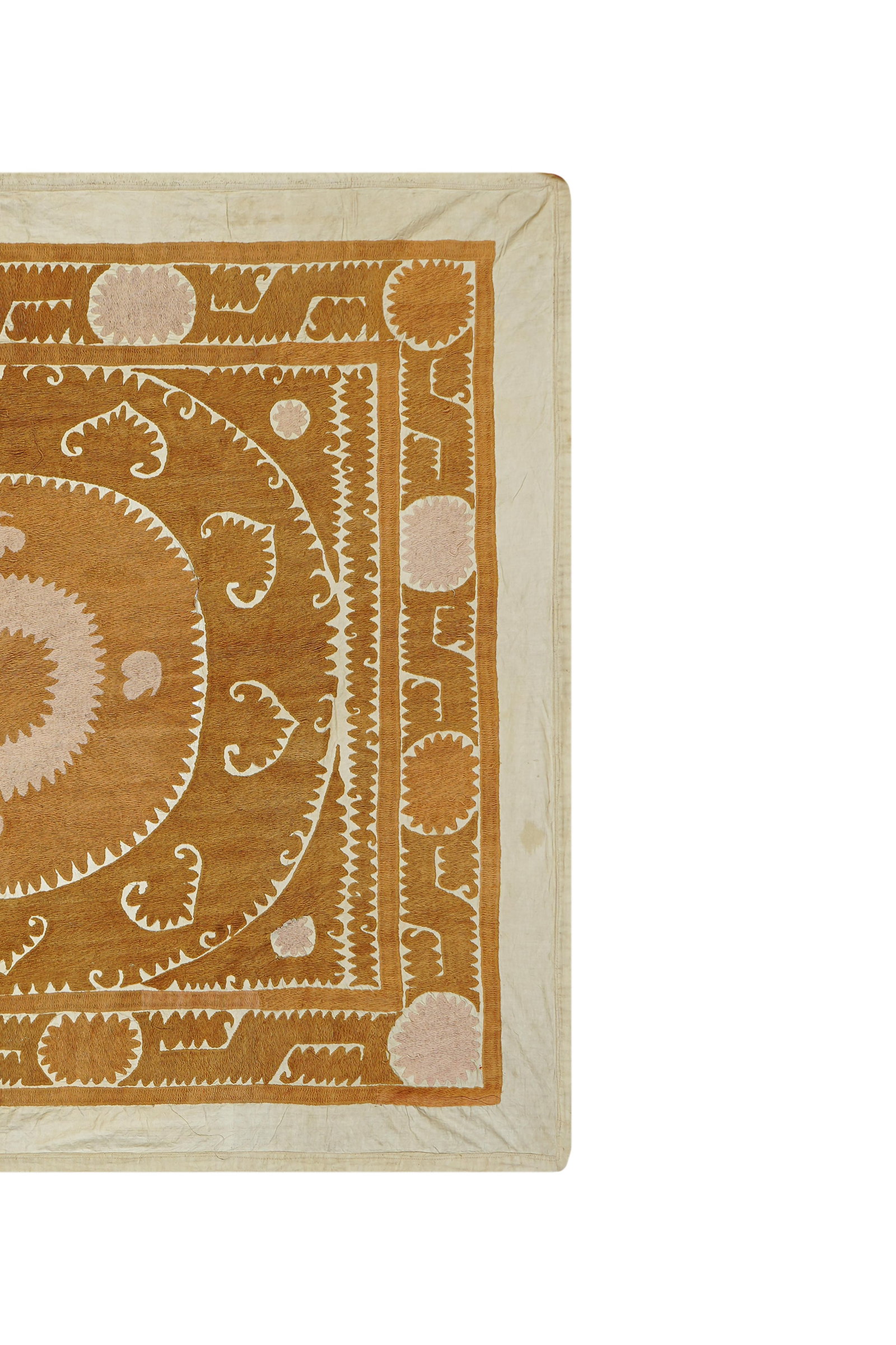 Pale Suzani From Samarkand Uzbekistan - Wall Textile - 4